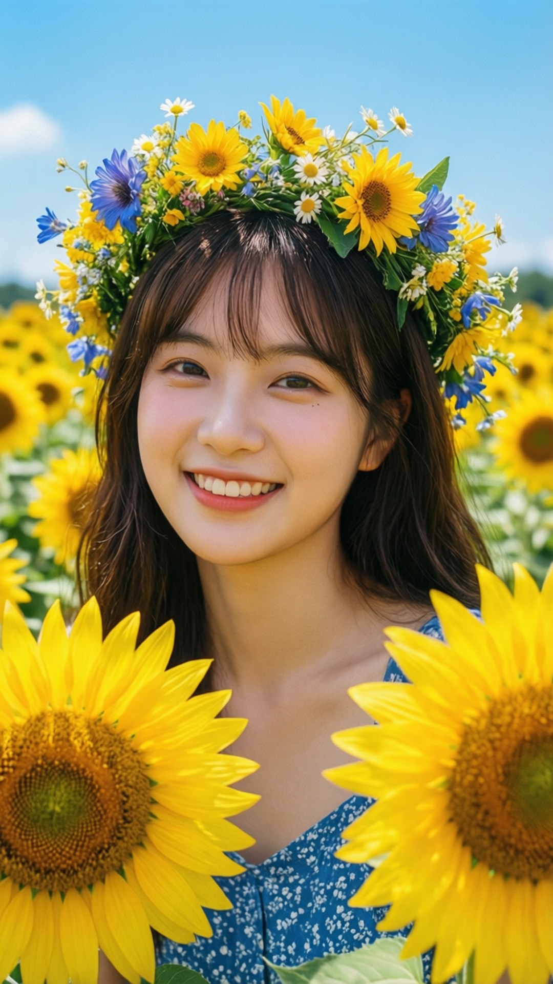 向日葵女孩 壁纸