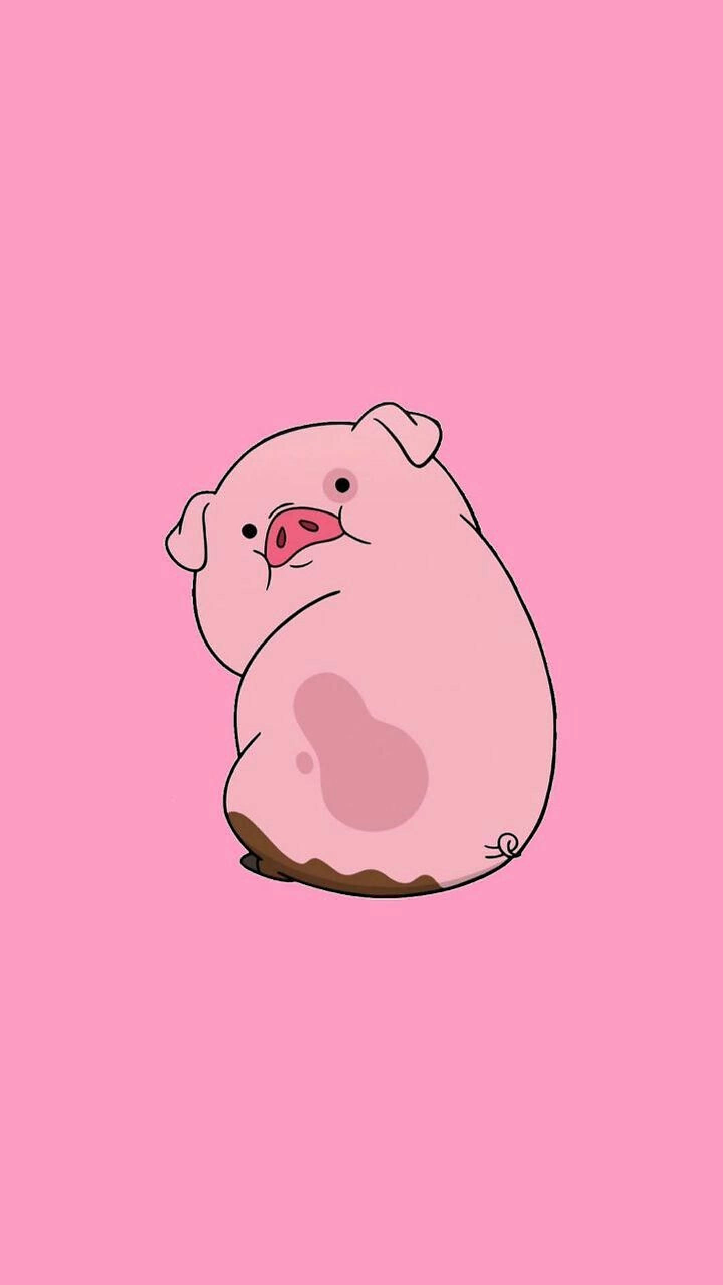 呆萌小猪Waddles 壁纸