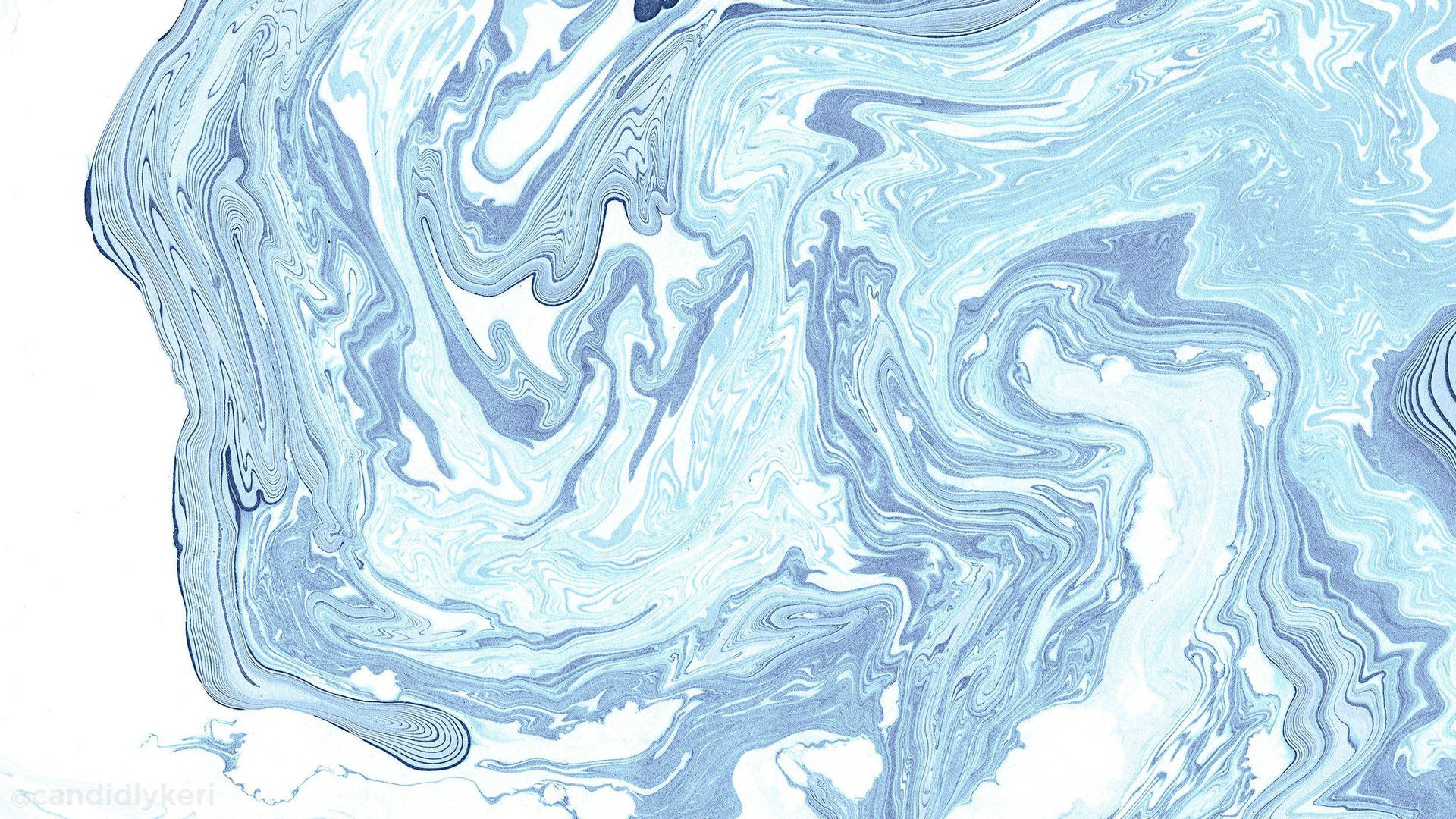 唯美MacBook蓝色水纹抽象壁纸