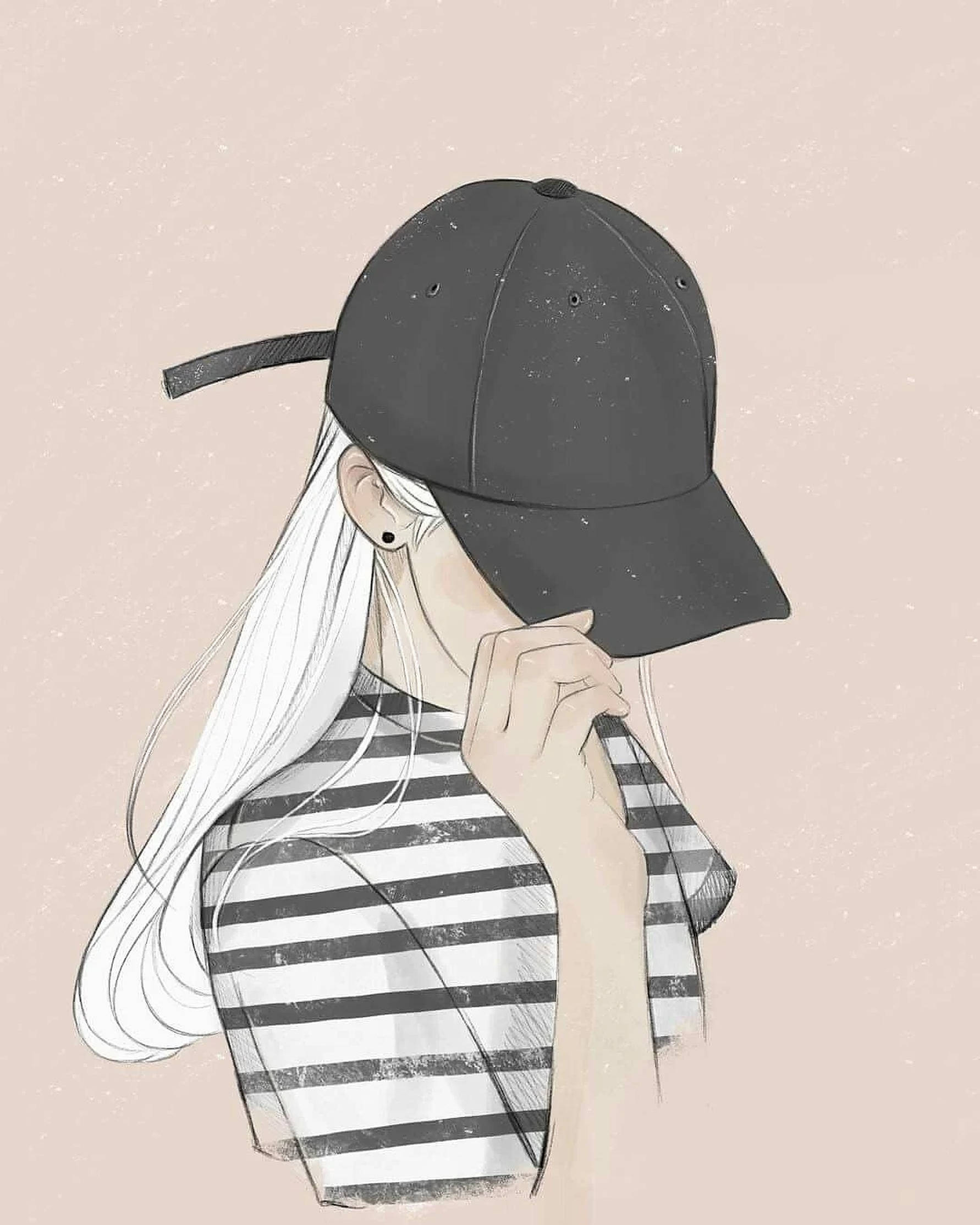 唯美女孩矢量艺术 壁纸