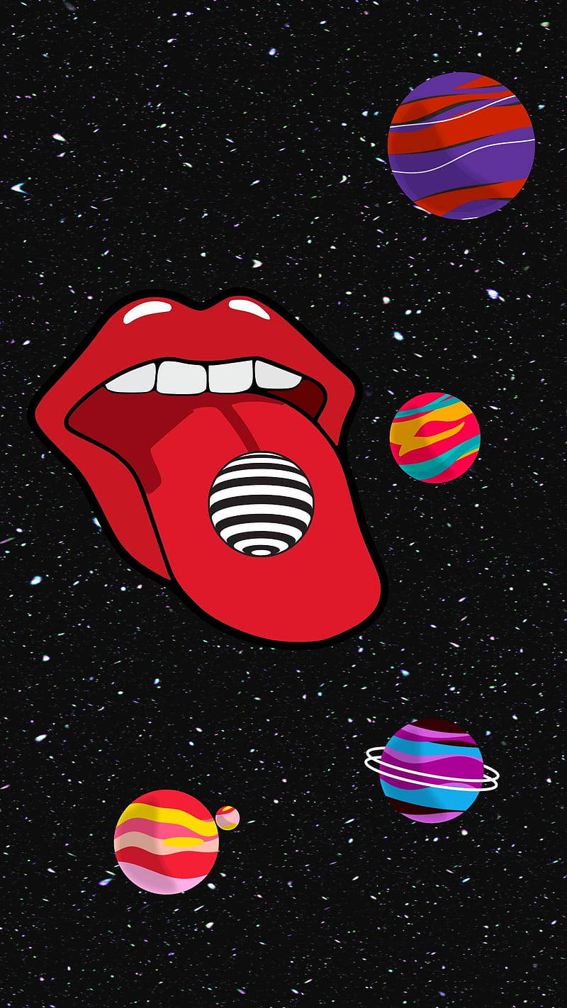 嘴唇星系迷幻美学 壁纸