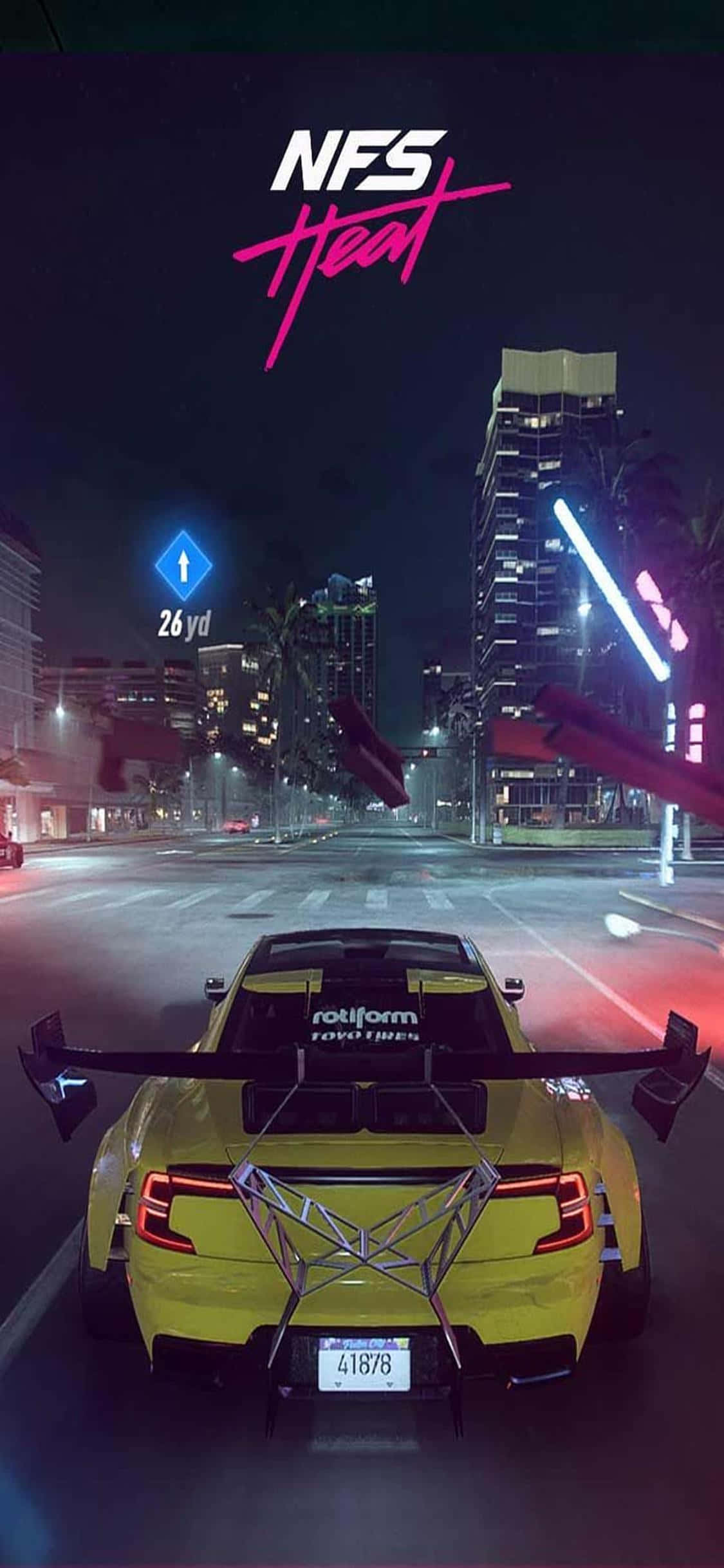 在iPhone Xs上享受《Need for Speed Heat》的 exhilarating 之旅 壁纸