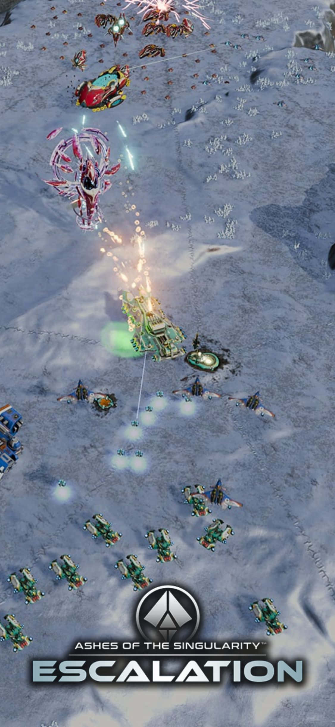在iPhone X上体验《Ashes Of The Singularity Escalation》中科技与自然的史诗对决 壁纸
