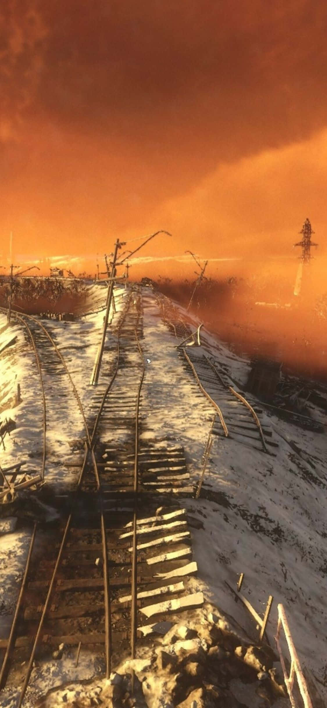 在iPhone X的《地铁：离去》中探索后末日莫斯科的严酷景观 壁纸