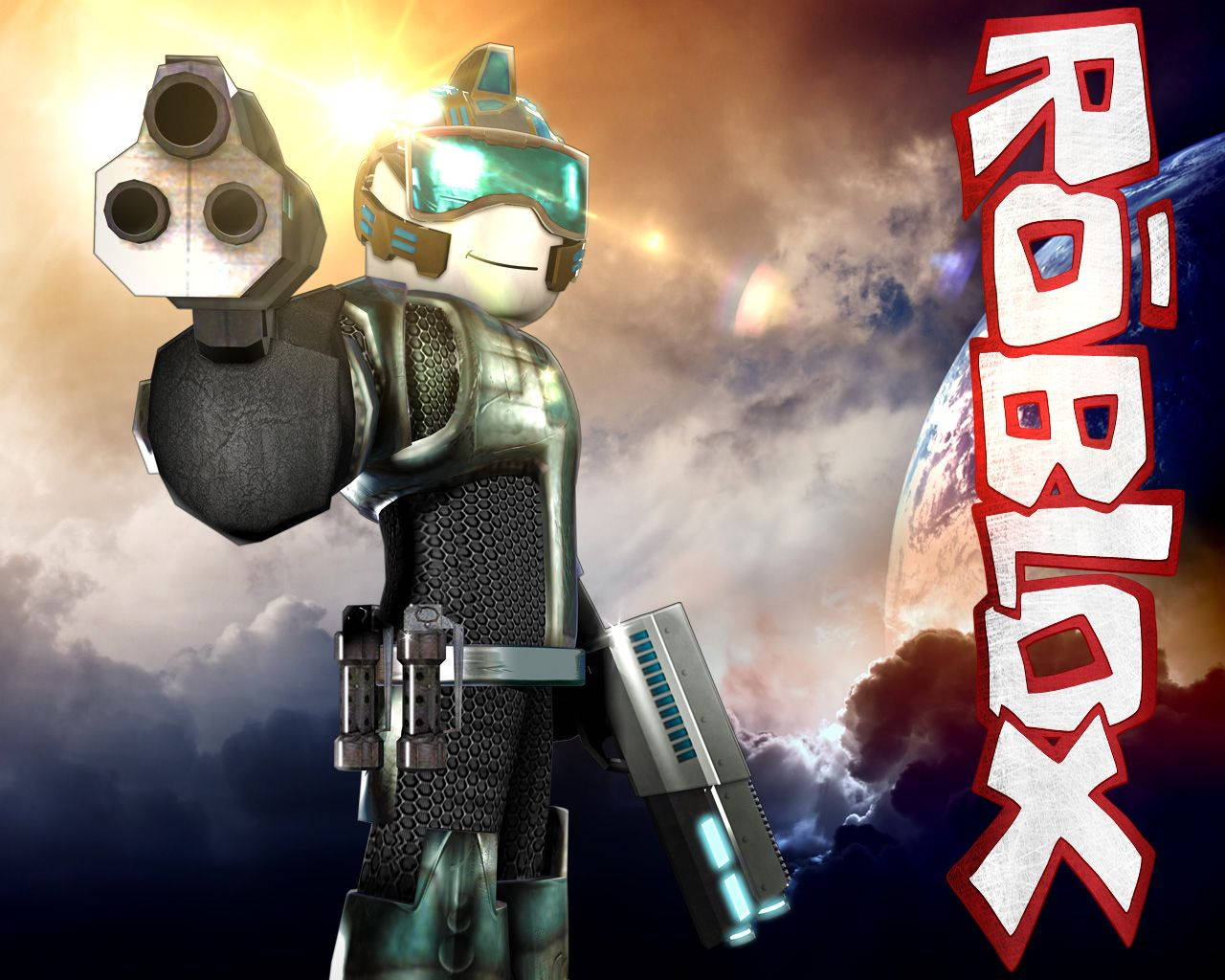 Roblox在线游戏中的酷炫装甲角色