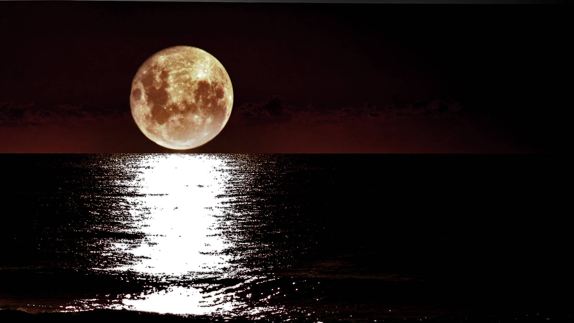 地平线月夜天空 壁纸