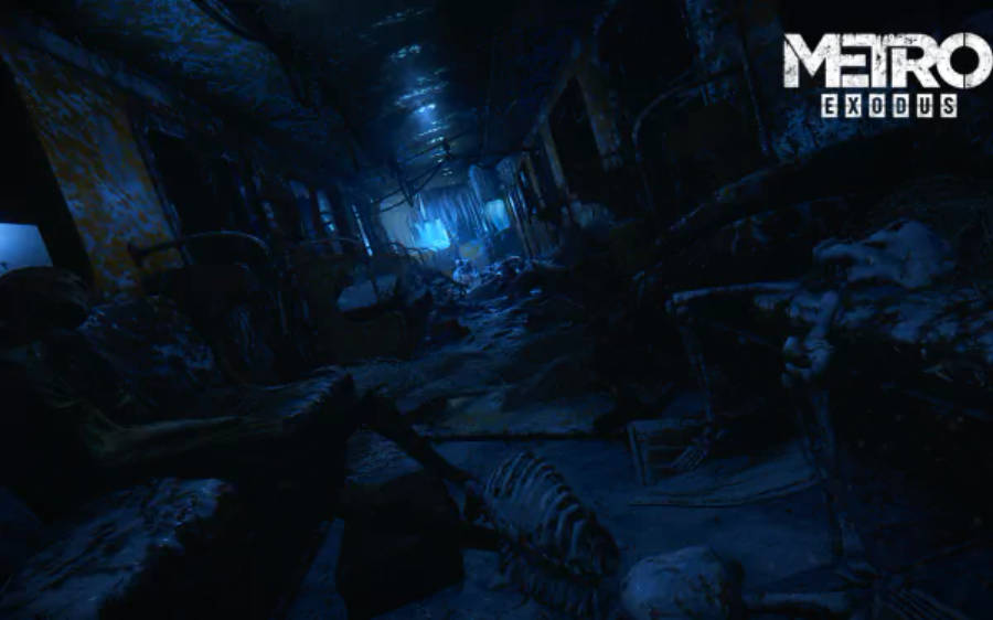 地铁离去破败车厢 3440x1440 壁纸