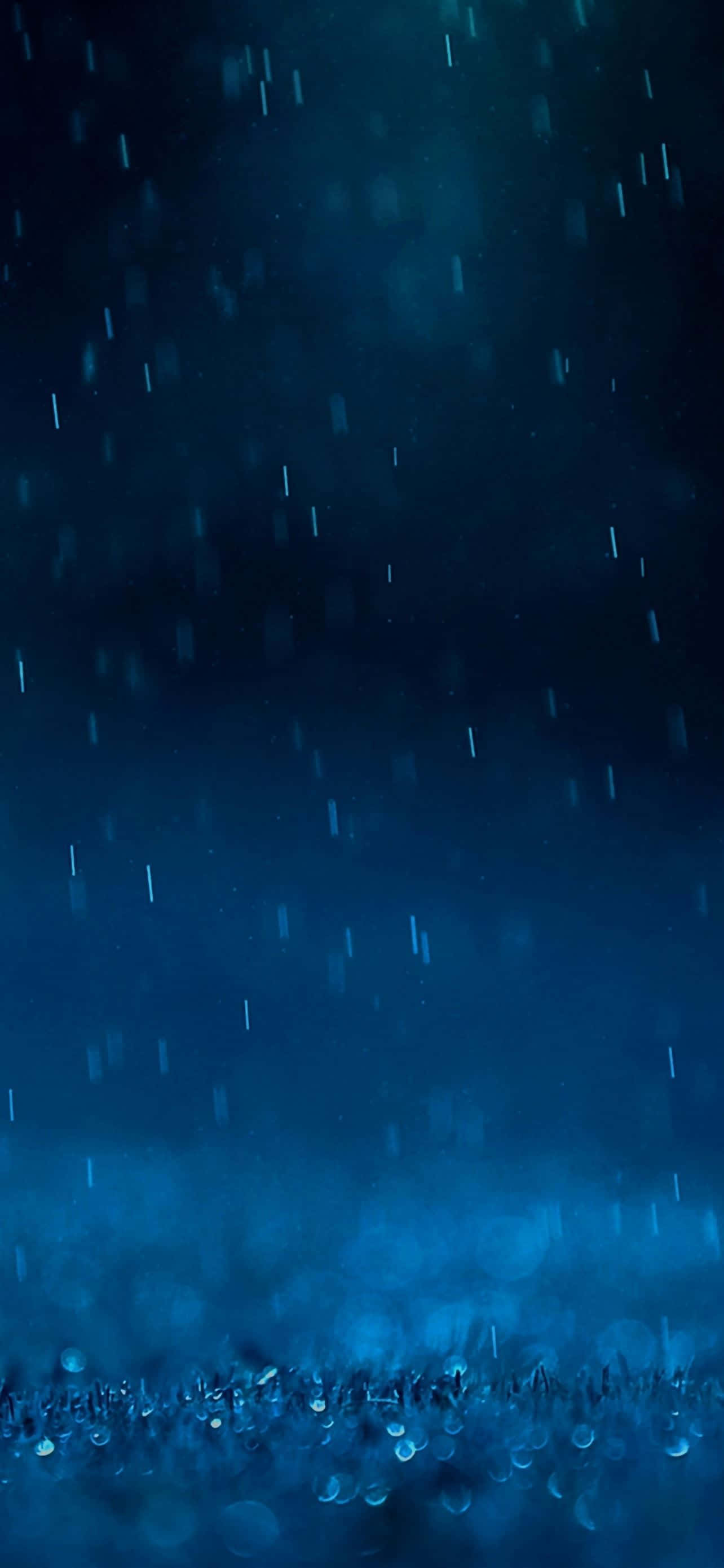 地面上的雨滴 壁纸