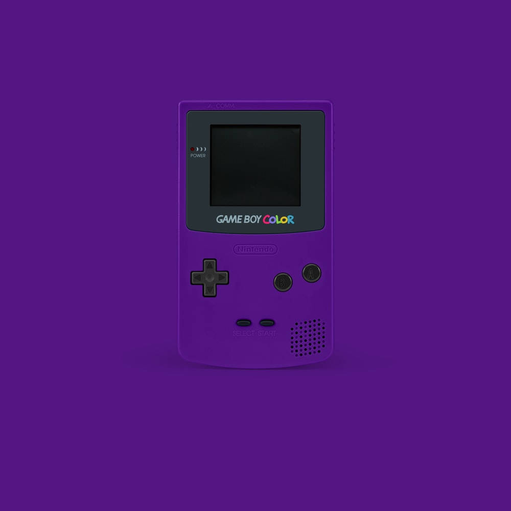 复古紫色Game Boy Color掌机 壁纸