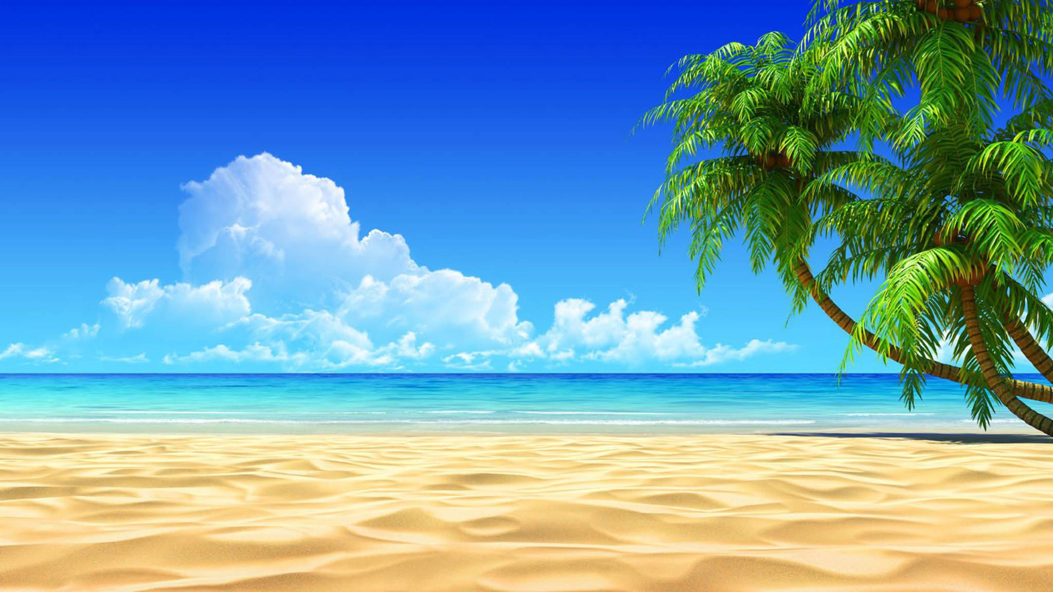 夏日海景 壁纸