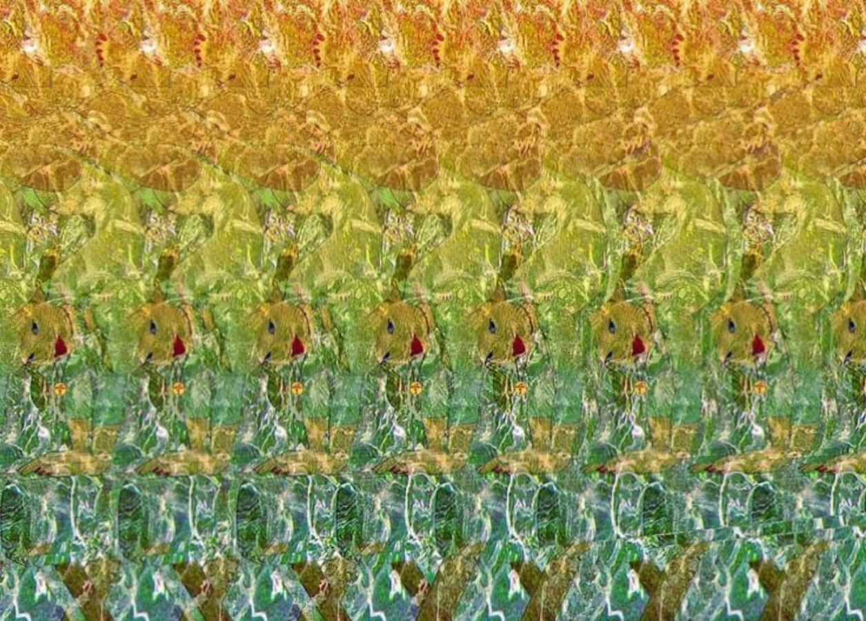 夏日美人鱼魔法眼3D立体图 壁纸