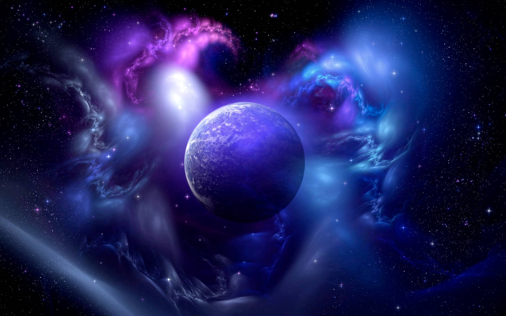 外太空的星系月亮 壁纸