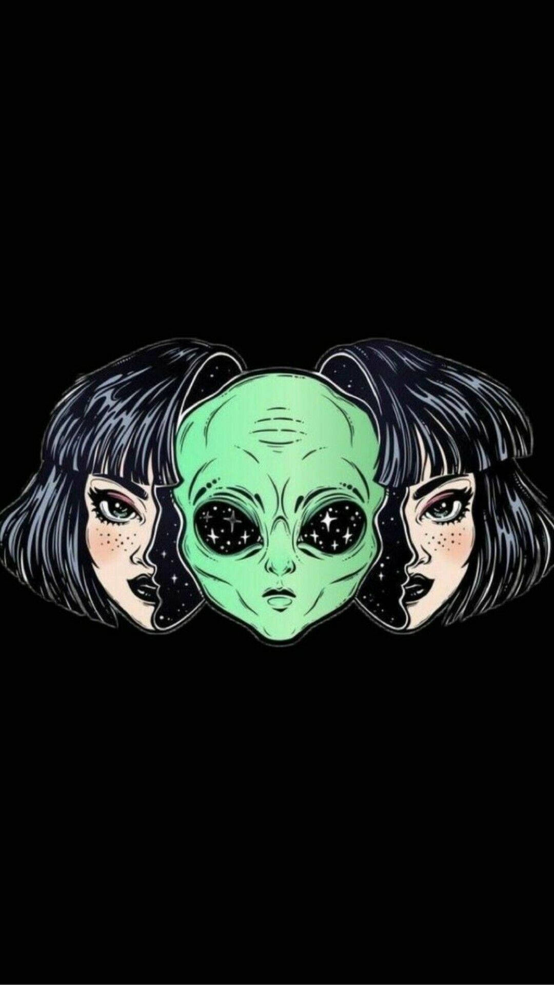 外星女孩迷幻美学 壁纸