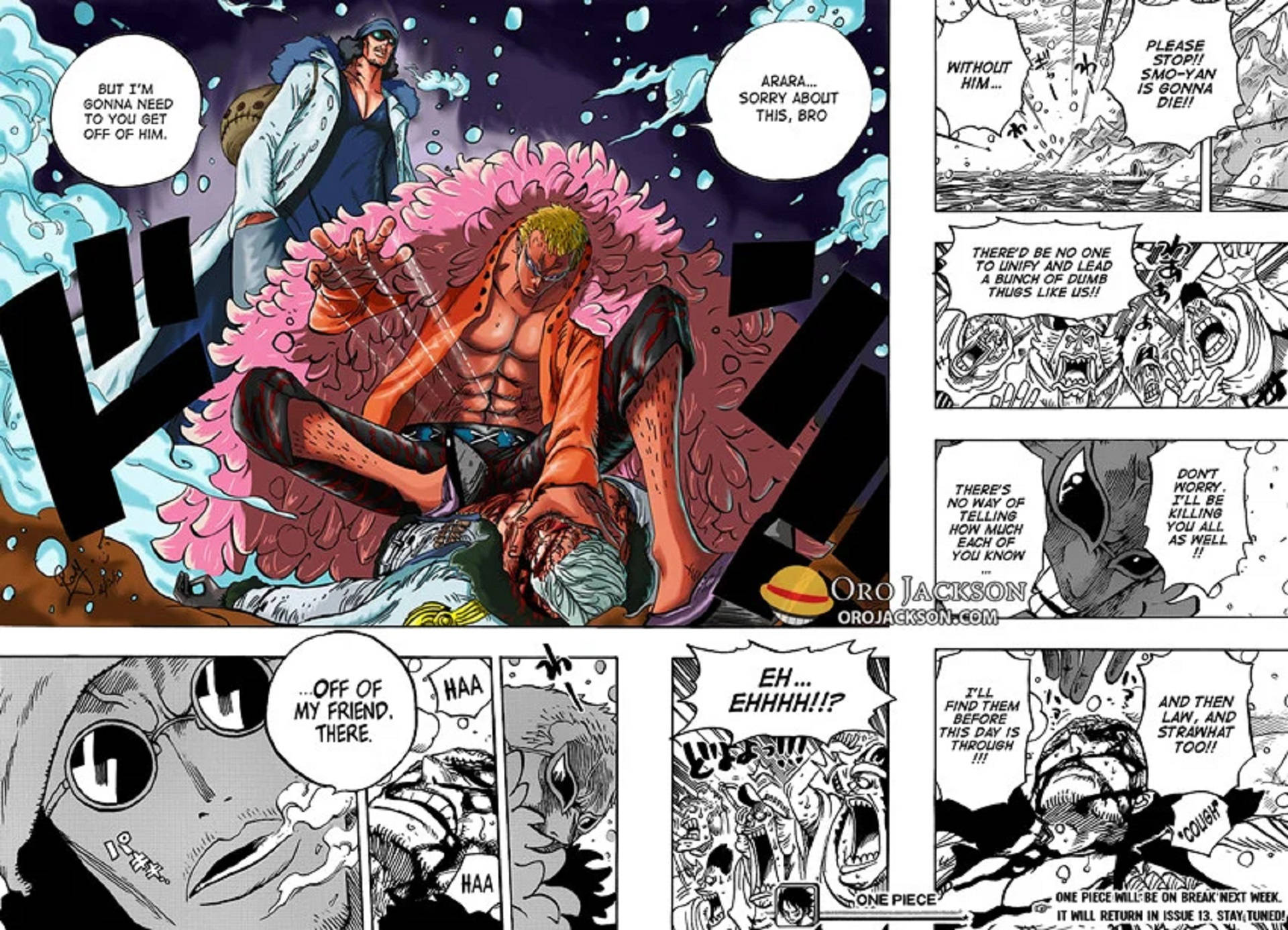 多弗朗明哥与库赞漫画分镜 壁纸