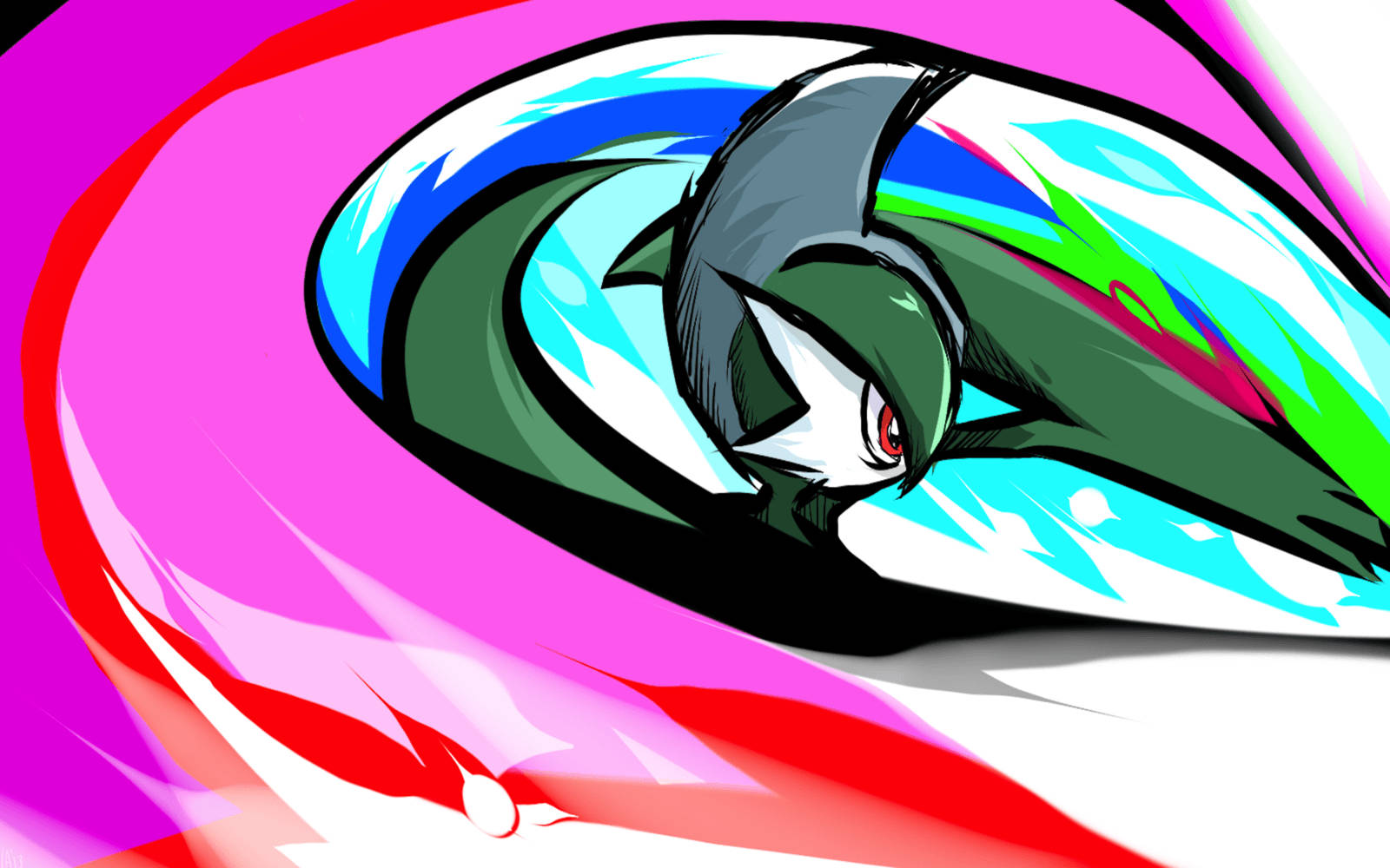 多彩斩击的Gallade 壁纸