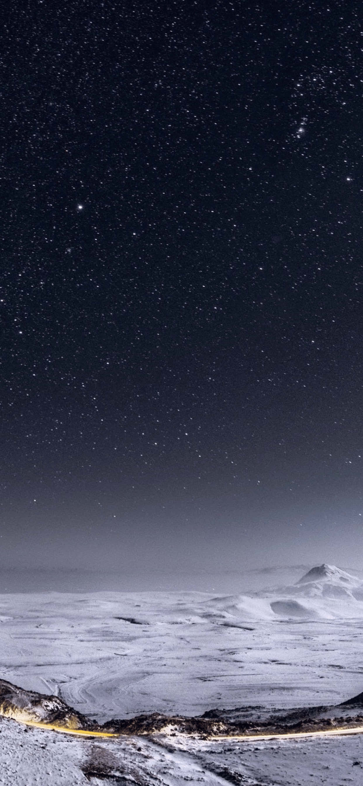 夜空景色 iPhone XS Max 冬季背景 壁纸