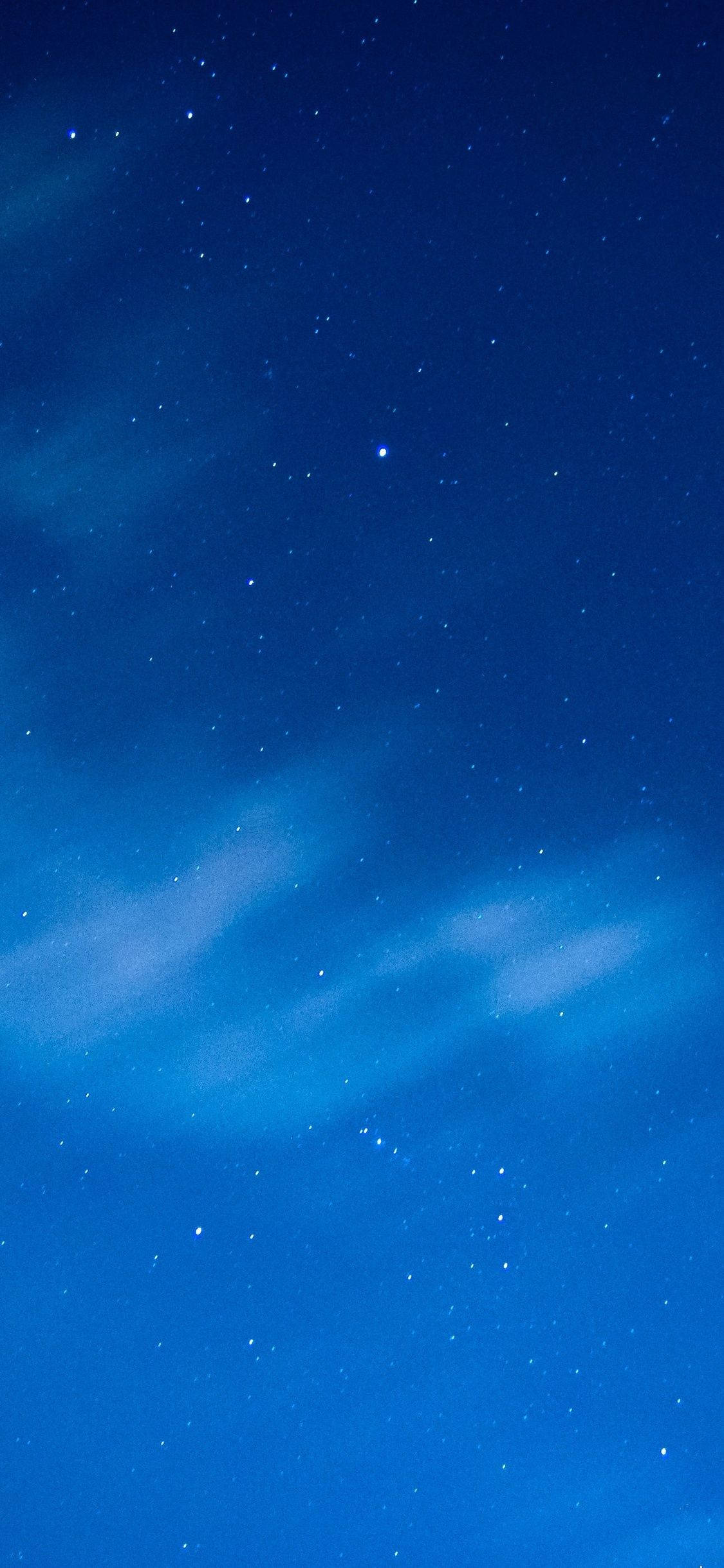 夜空蓝色iPhone壁纸 壁纸