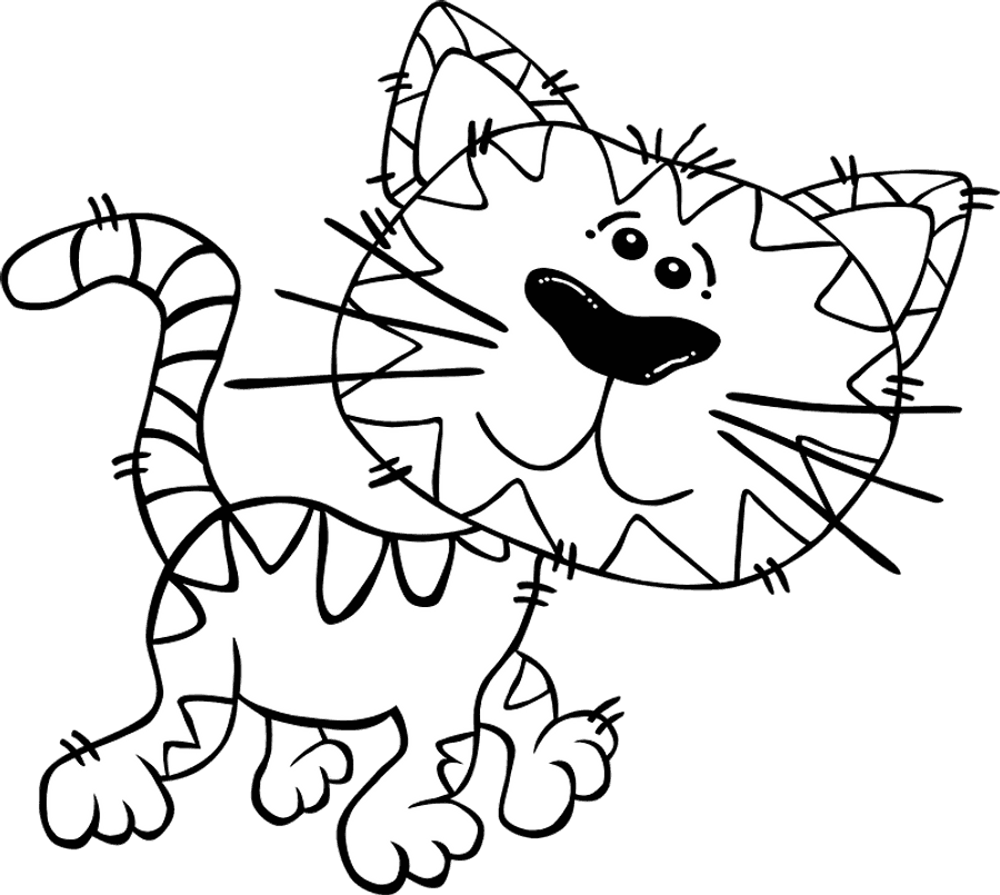 大笑卡通猫 壁纸
