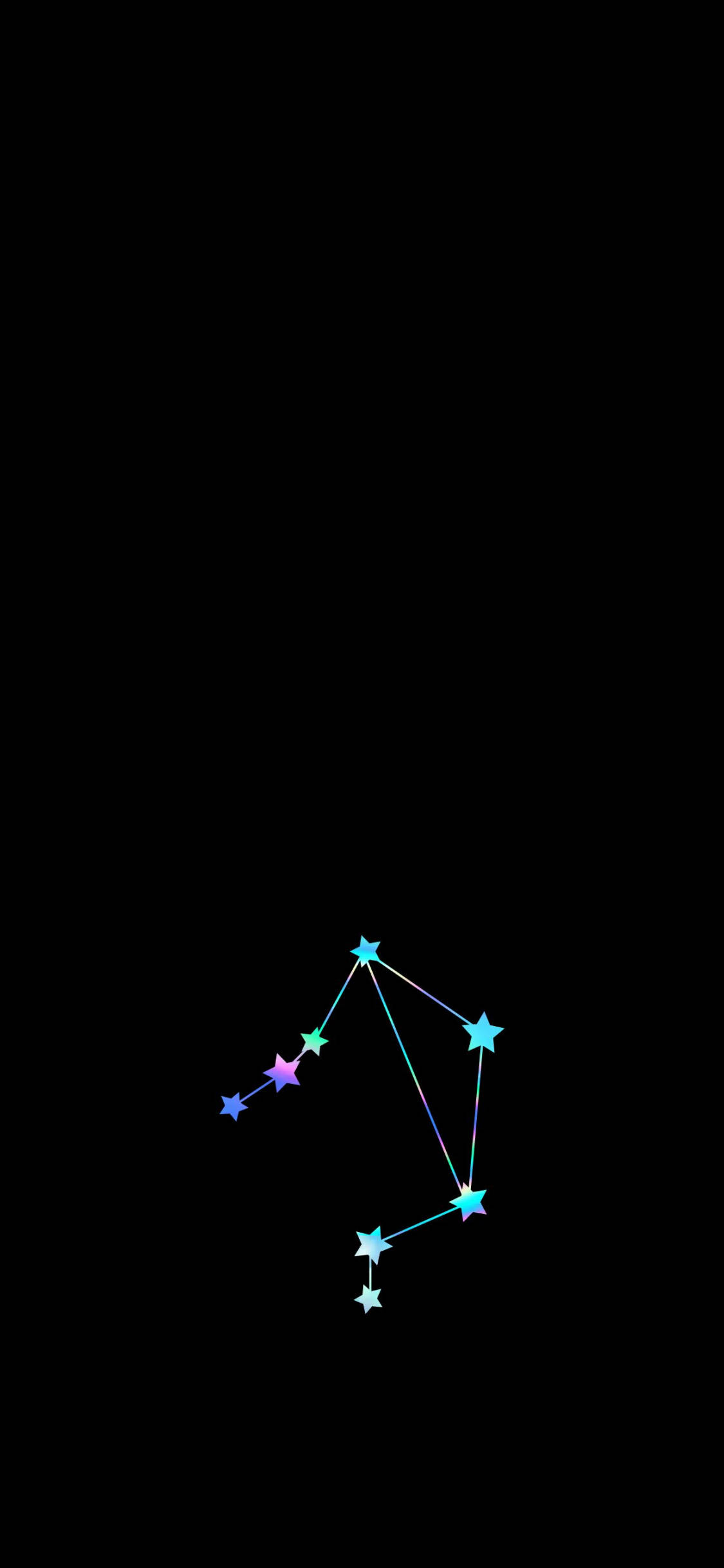 天秤座星座负空间艺术 壁纸
