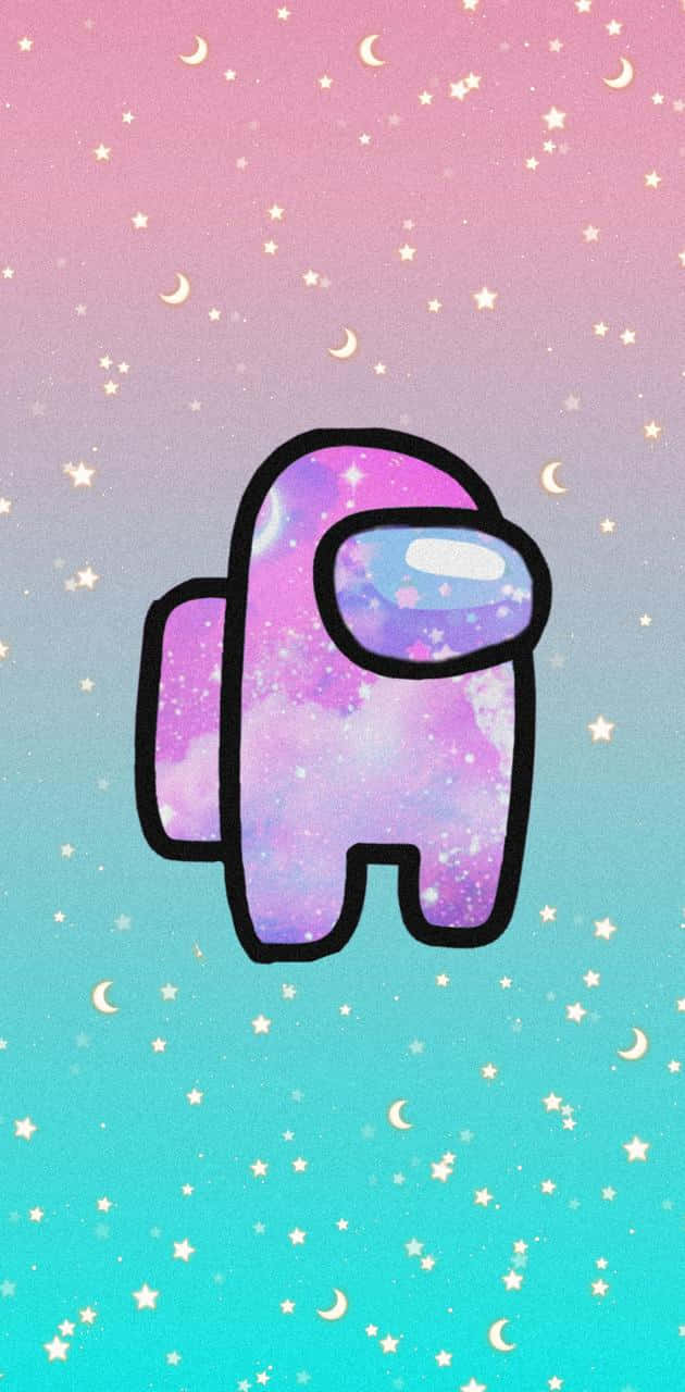 天空中可爱的小猫头鹰与星星 壁纸
