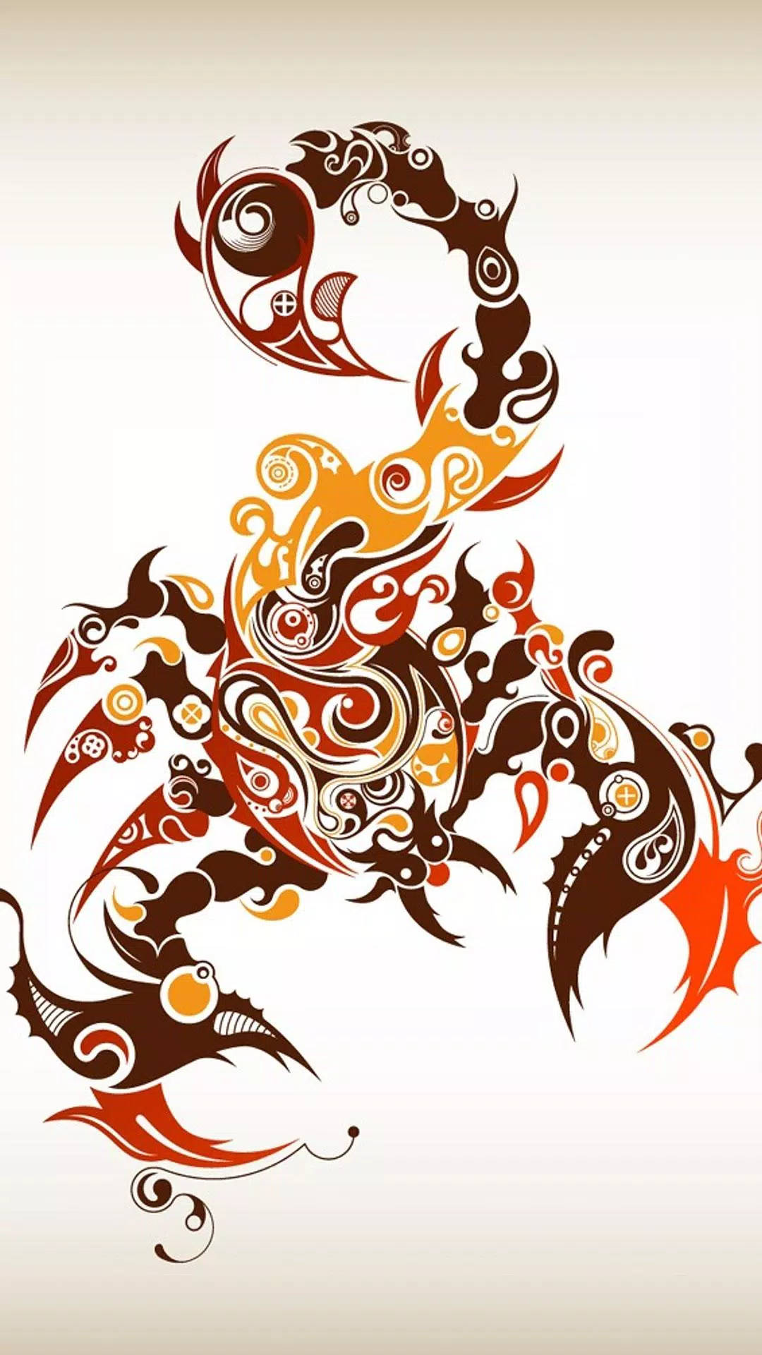 天蝎座抽象符号 壁纸