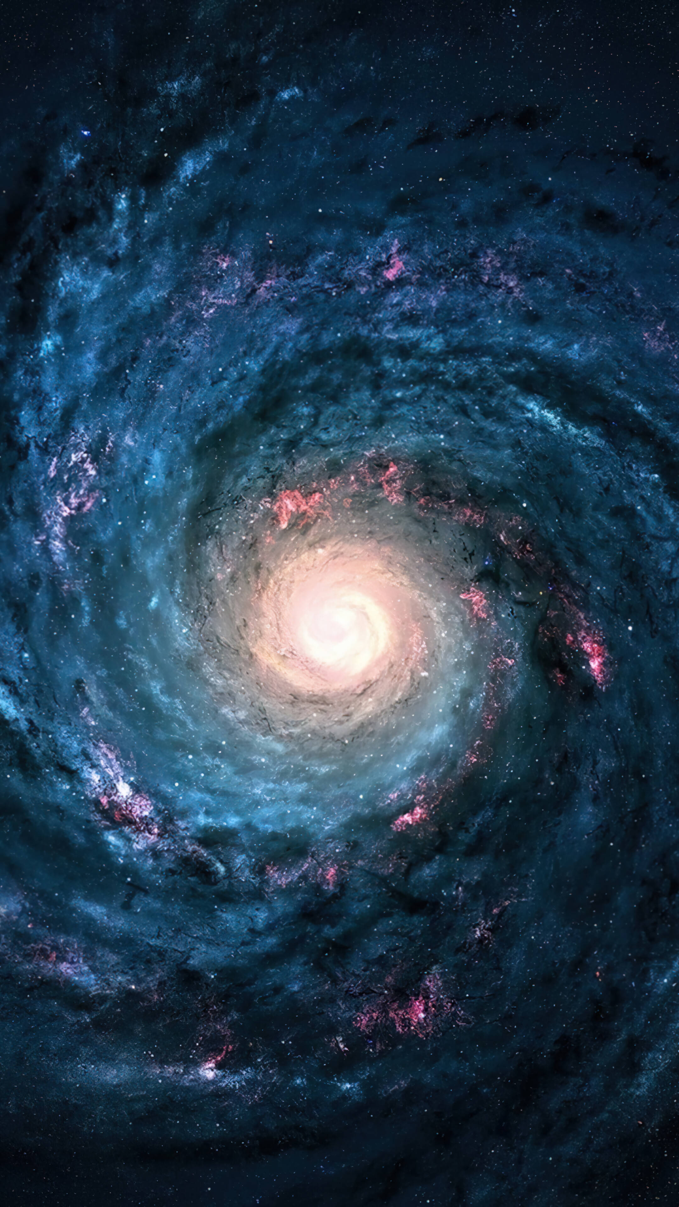 太空星系中心4K手机壁纸 壁纸