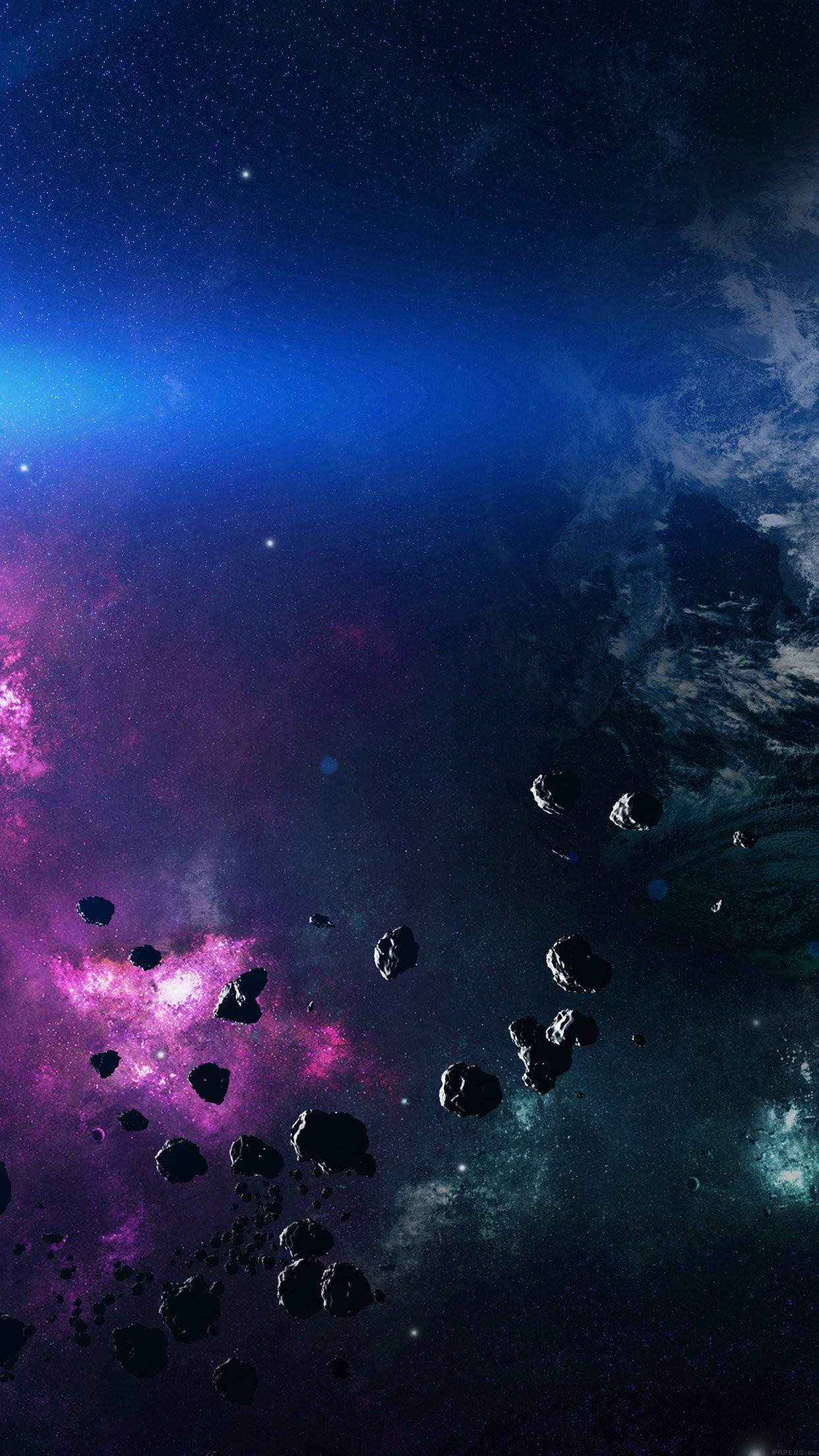 太空流星iPhone壁纸 壁纸