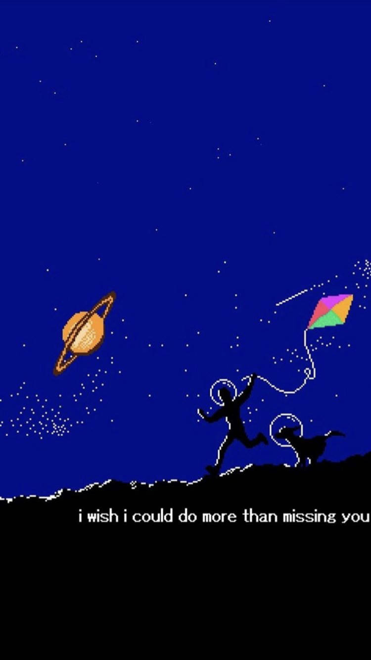 太空美学八位像素艺术 壁纸