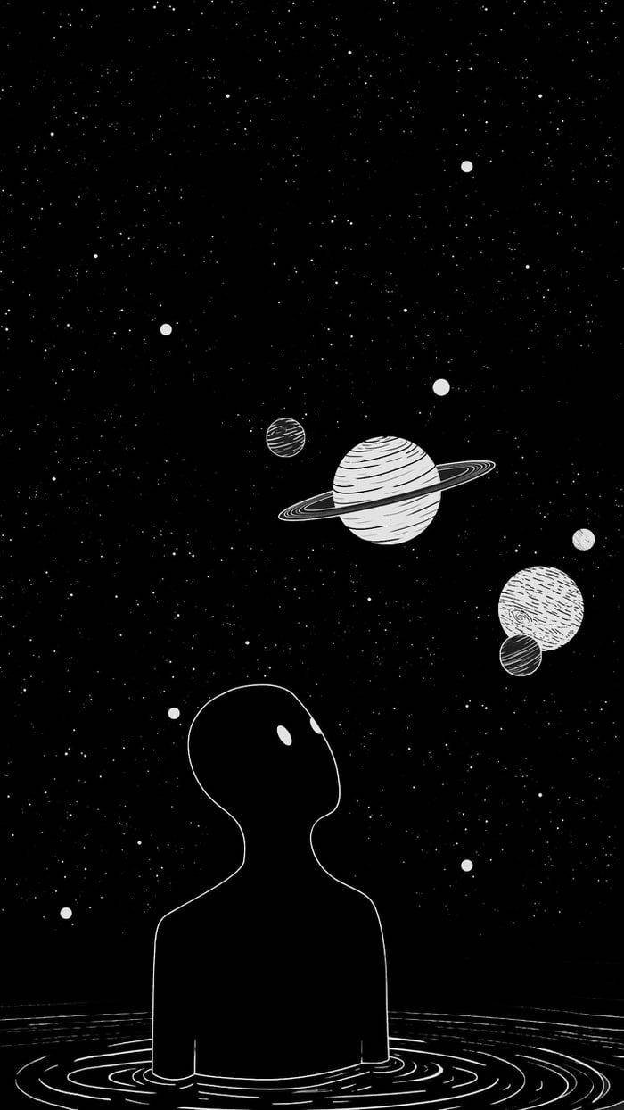 太空美学外星人 壁纸