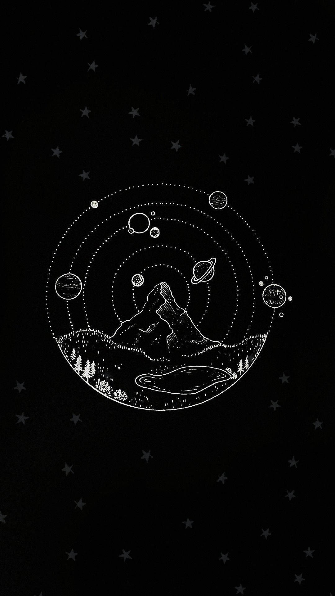 太空美学轨道行星 壁纸