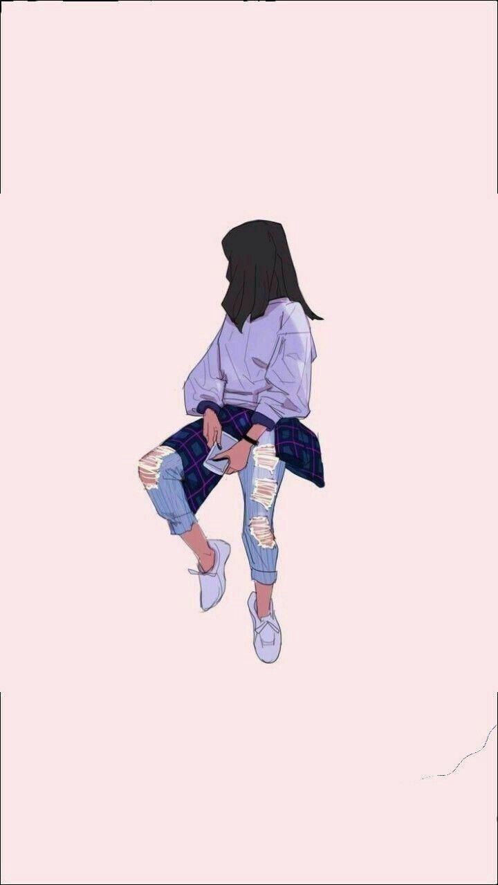 女孩潮流街头穿搭 壁纸