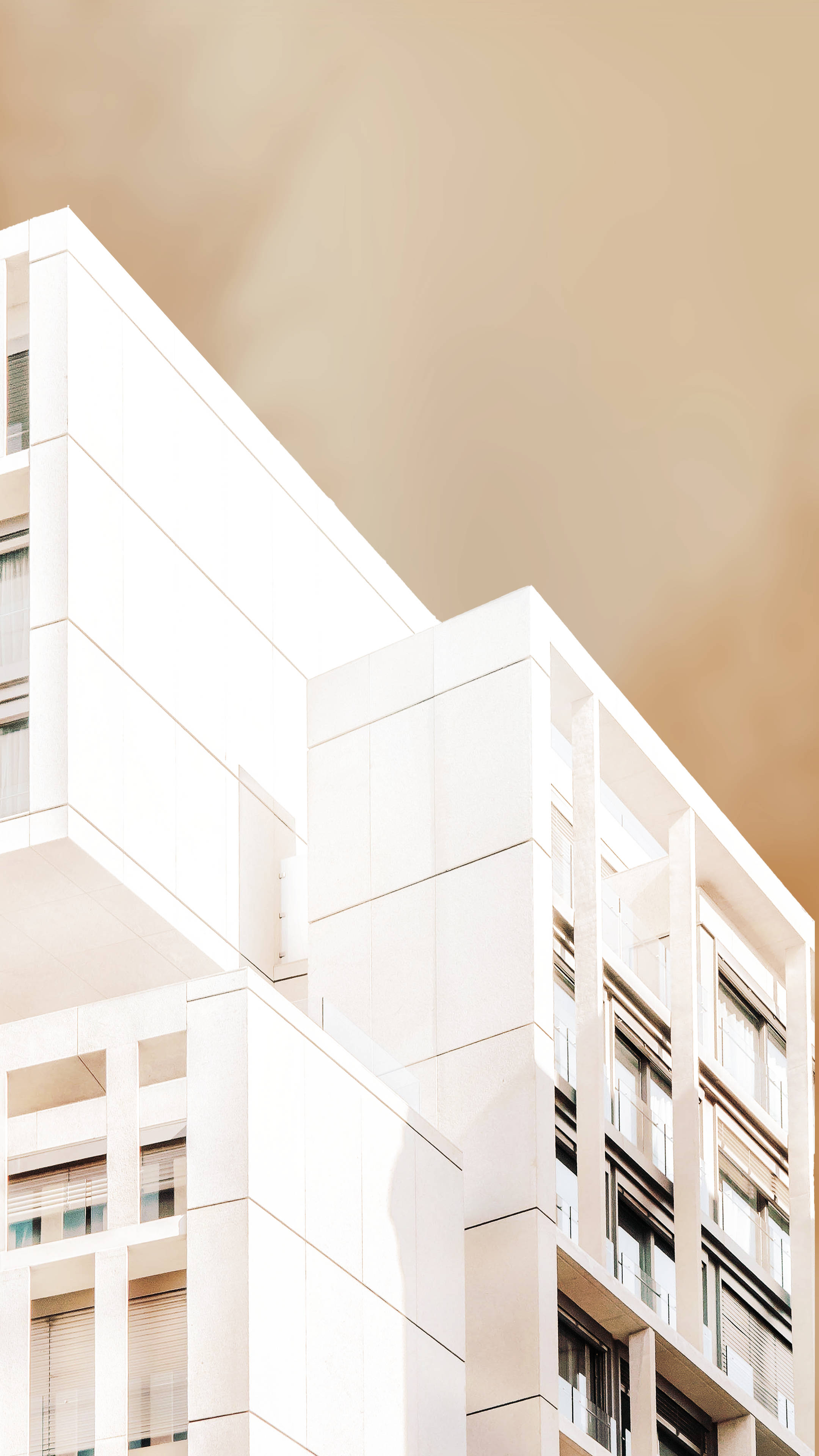 奶油美学建筑 壁纸