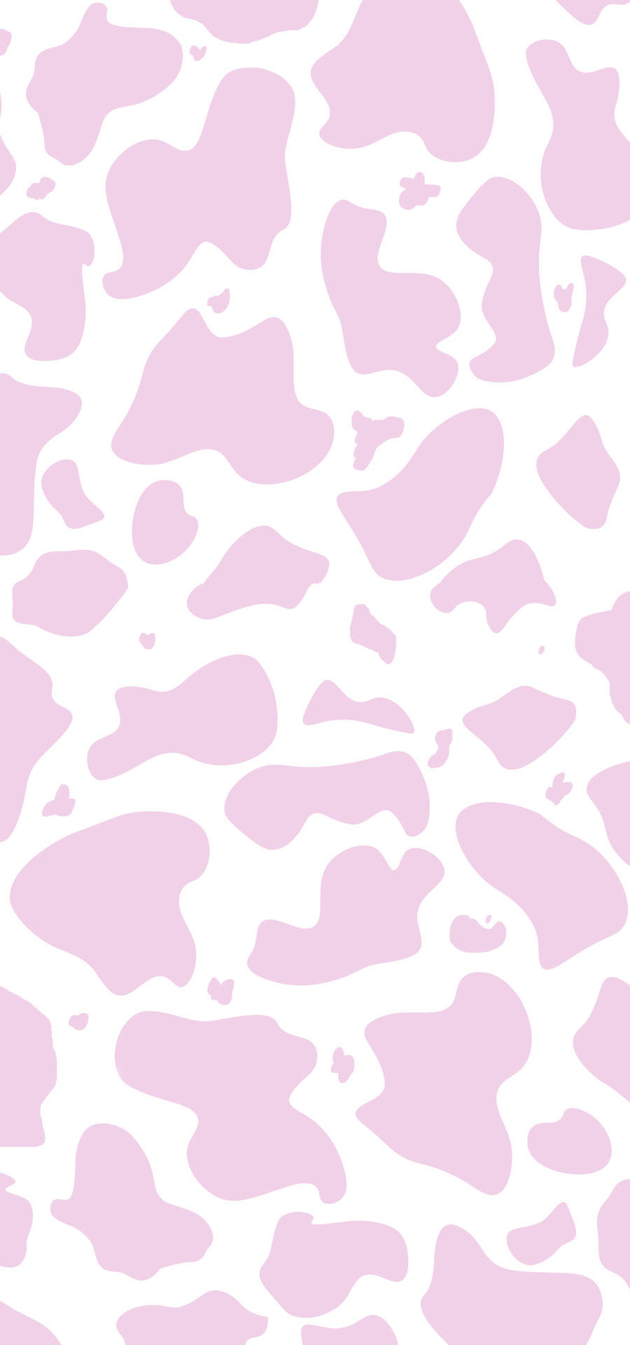 奶牛图案 搭配 粉红斑点 壁纸