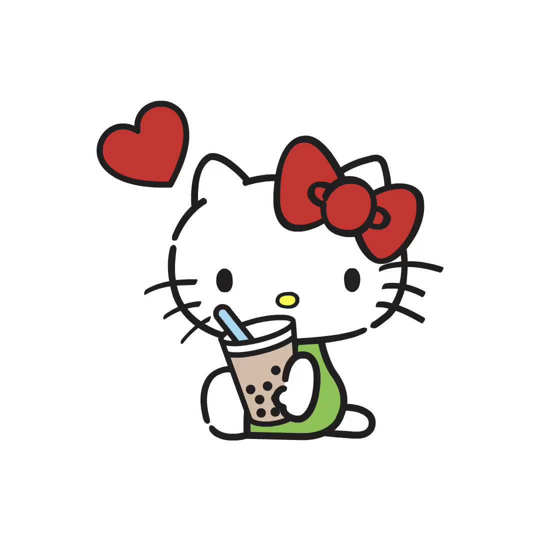 奶茶Hello Kitty头像 壁纸