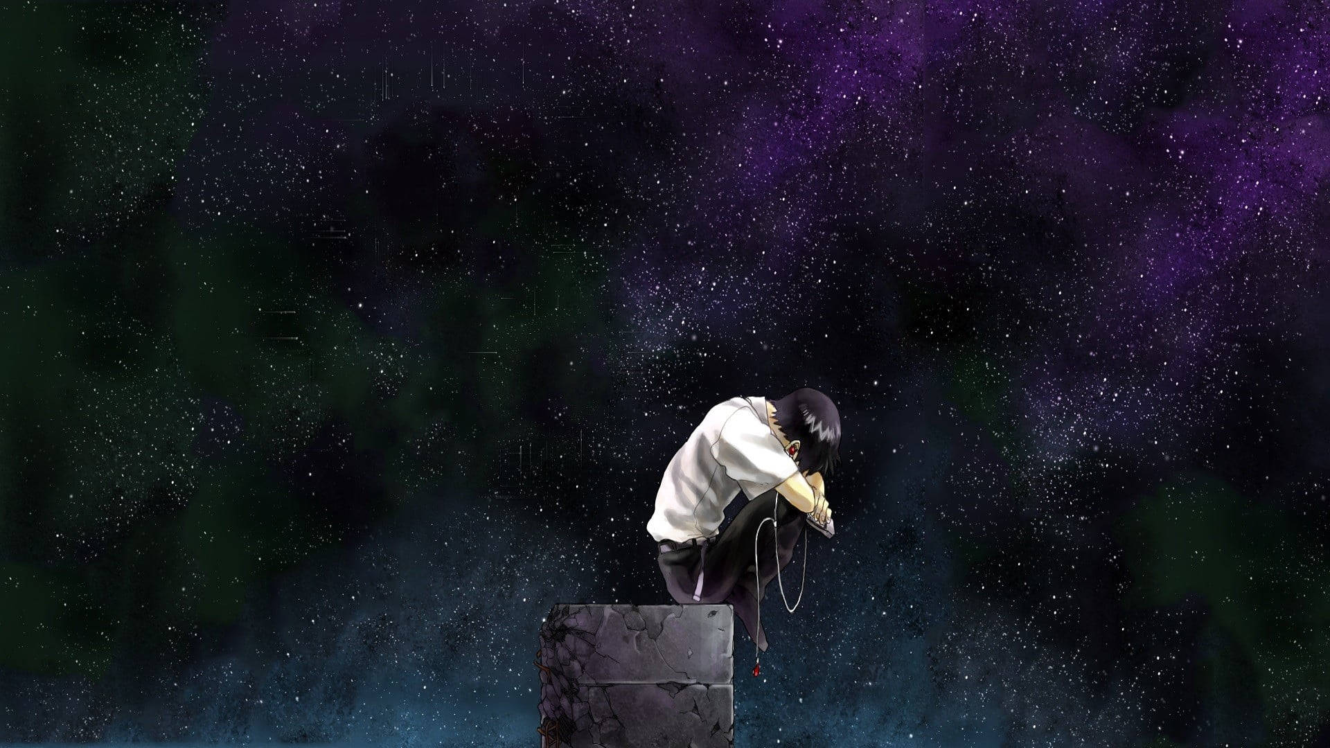 孤独卡通星系 壁纸