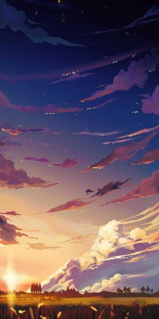 宁静唯美动漫天空 壁纸