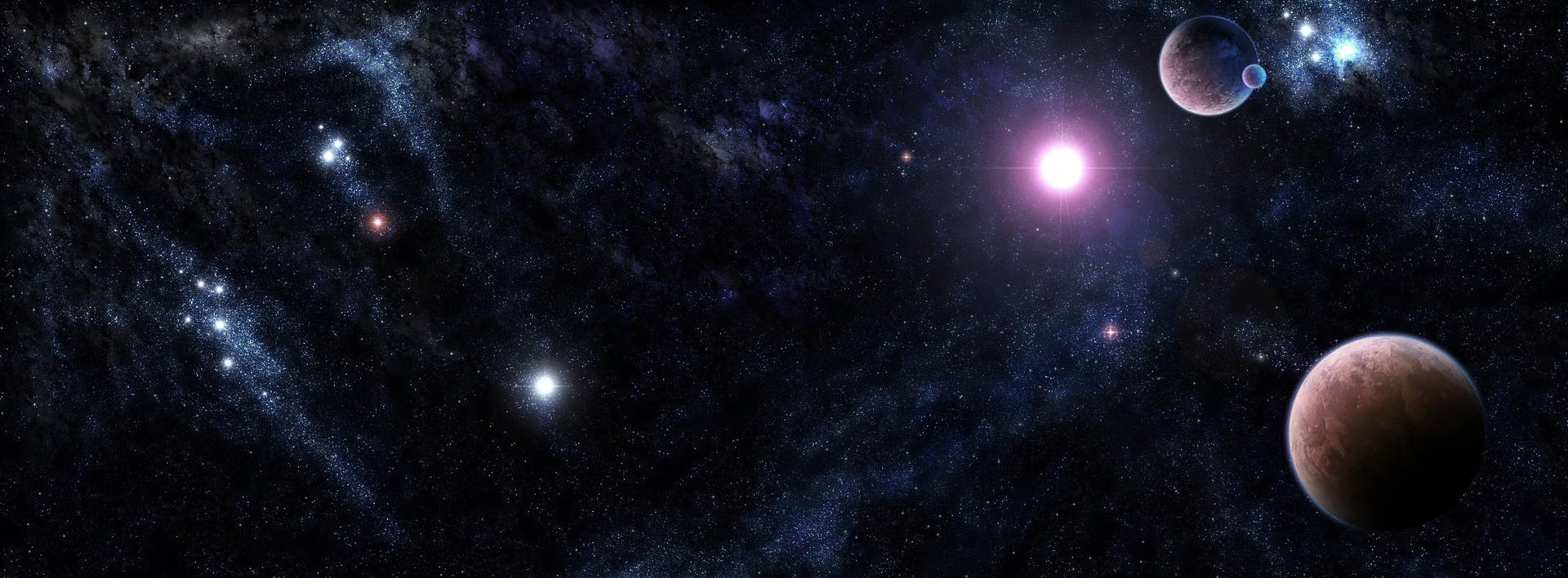 宇宙中的暗星系壁纸
