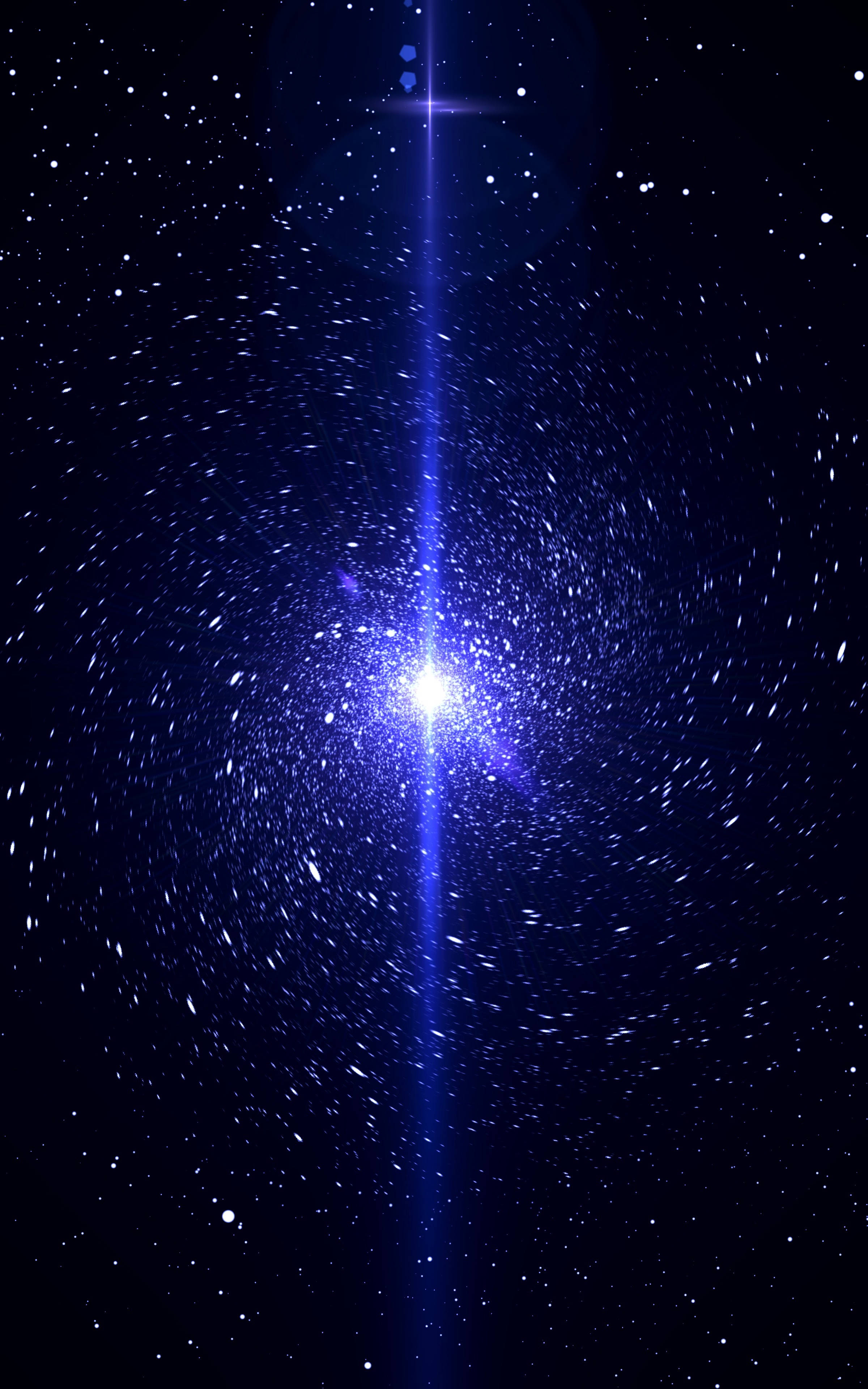 宇宙闪烁，星辰与光芒交织出迷人图案 壁纸