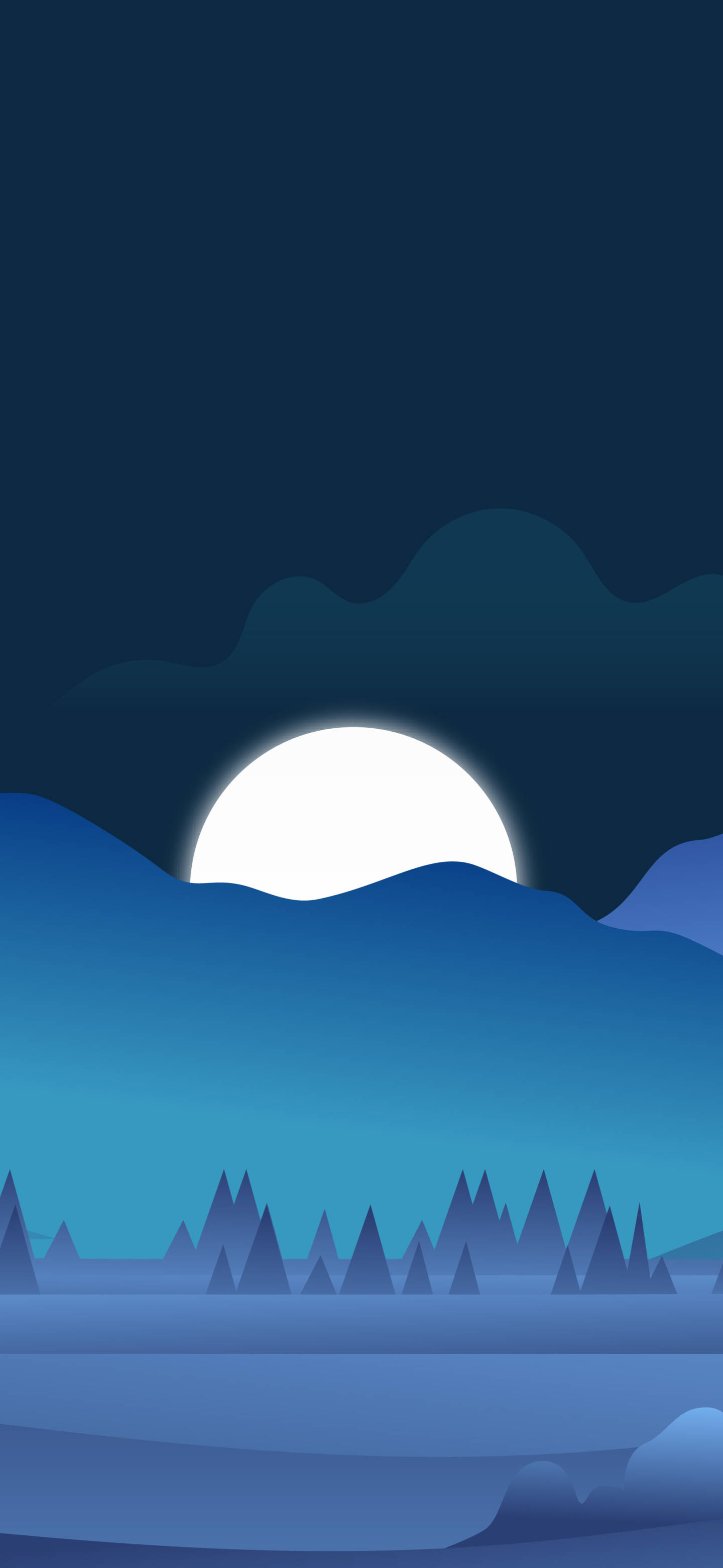 小米Redmi Note 9午夜月亮 壁纸