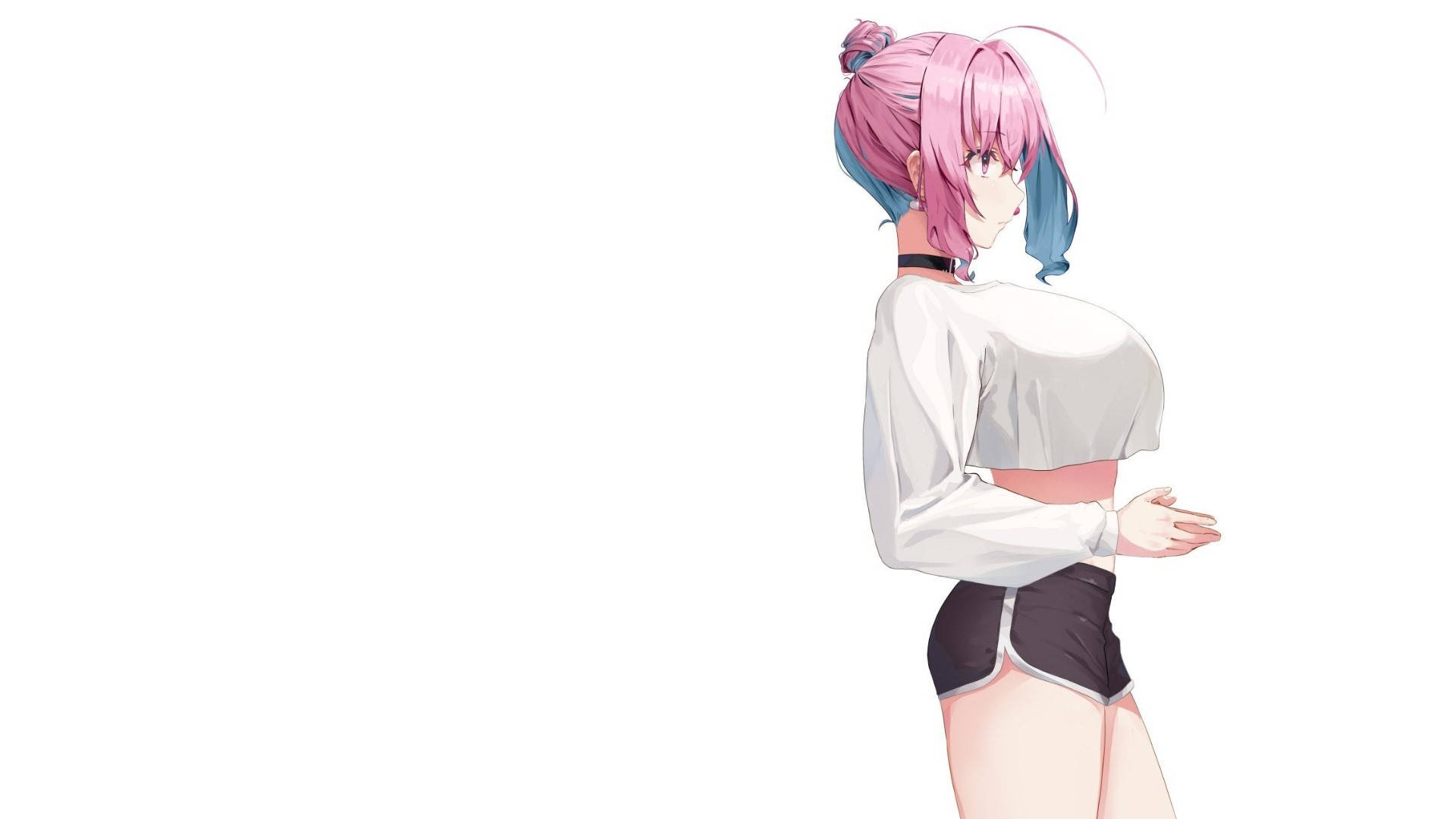 少女胸部动漫艺术
