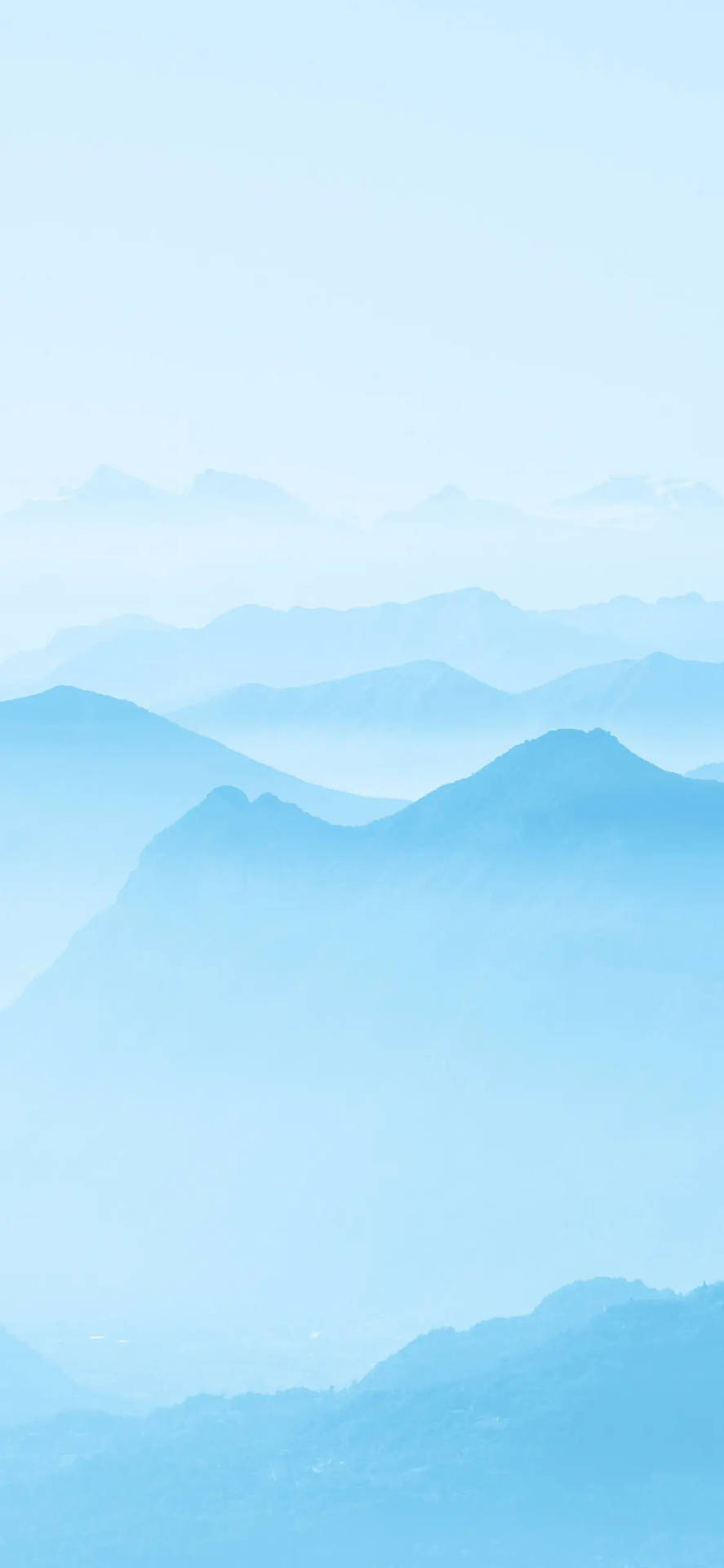 山景艺术浅蓝美学iPhone壁纸