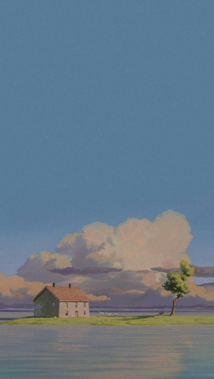 岛上小屋柔和美学 壁纸