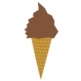巧克力冰淇淋甜筒夏日美食 壁纸