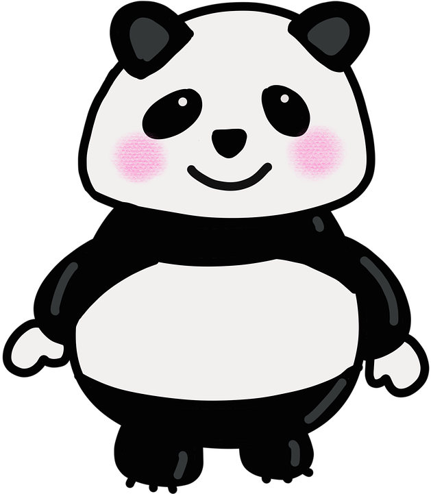 微笑卡通熊猫 壁纸