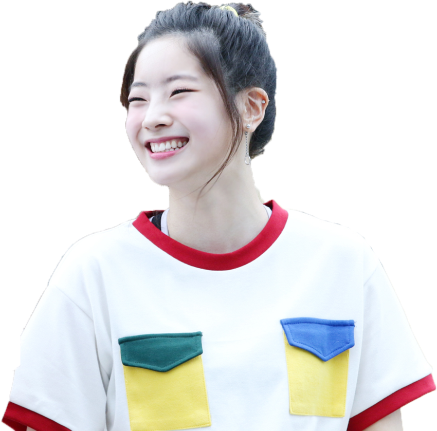 微笑女子穿着彩色上衣 壁纸