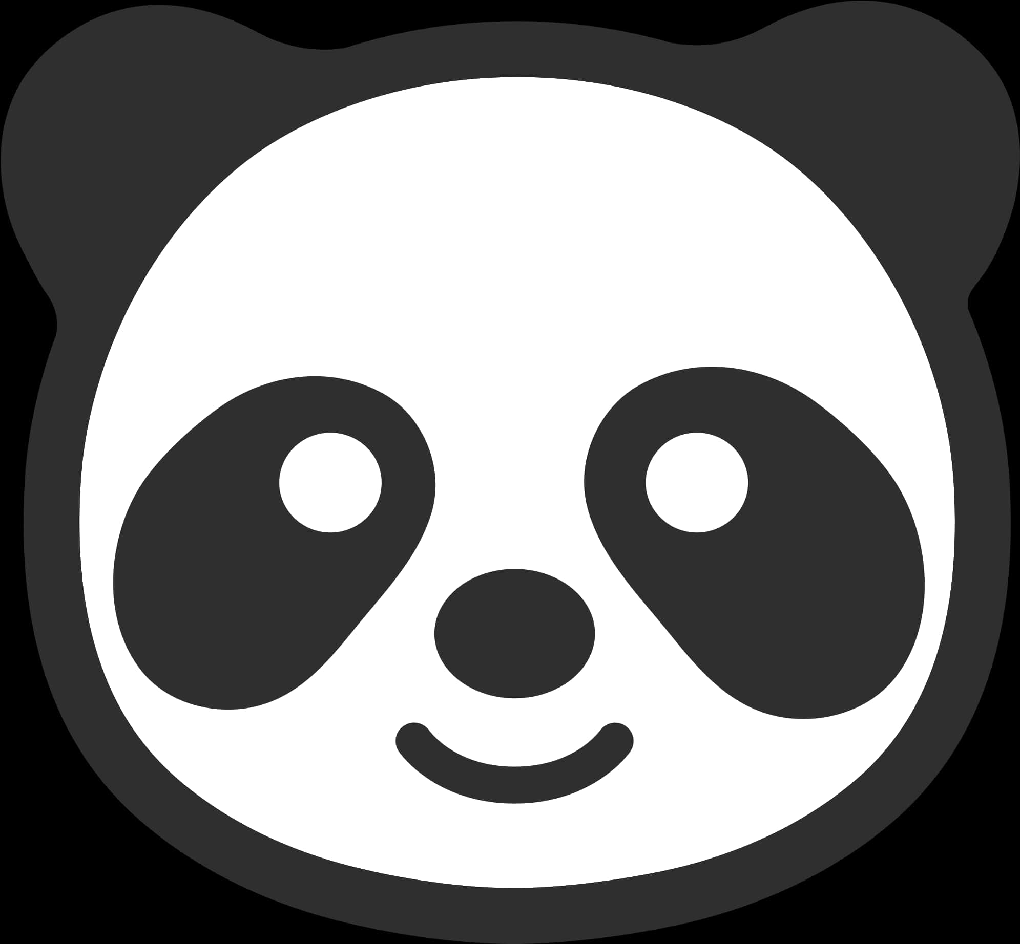 微笑熊猫图标 壁纸