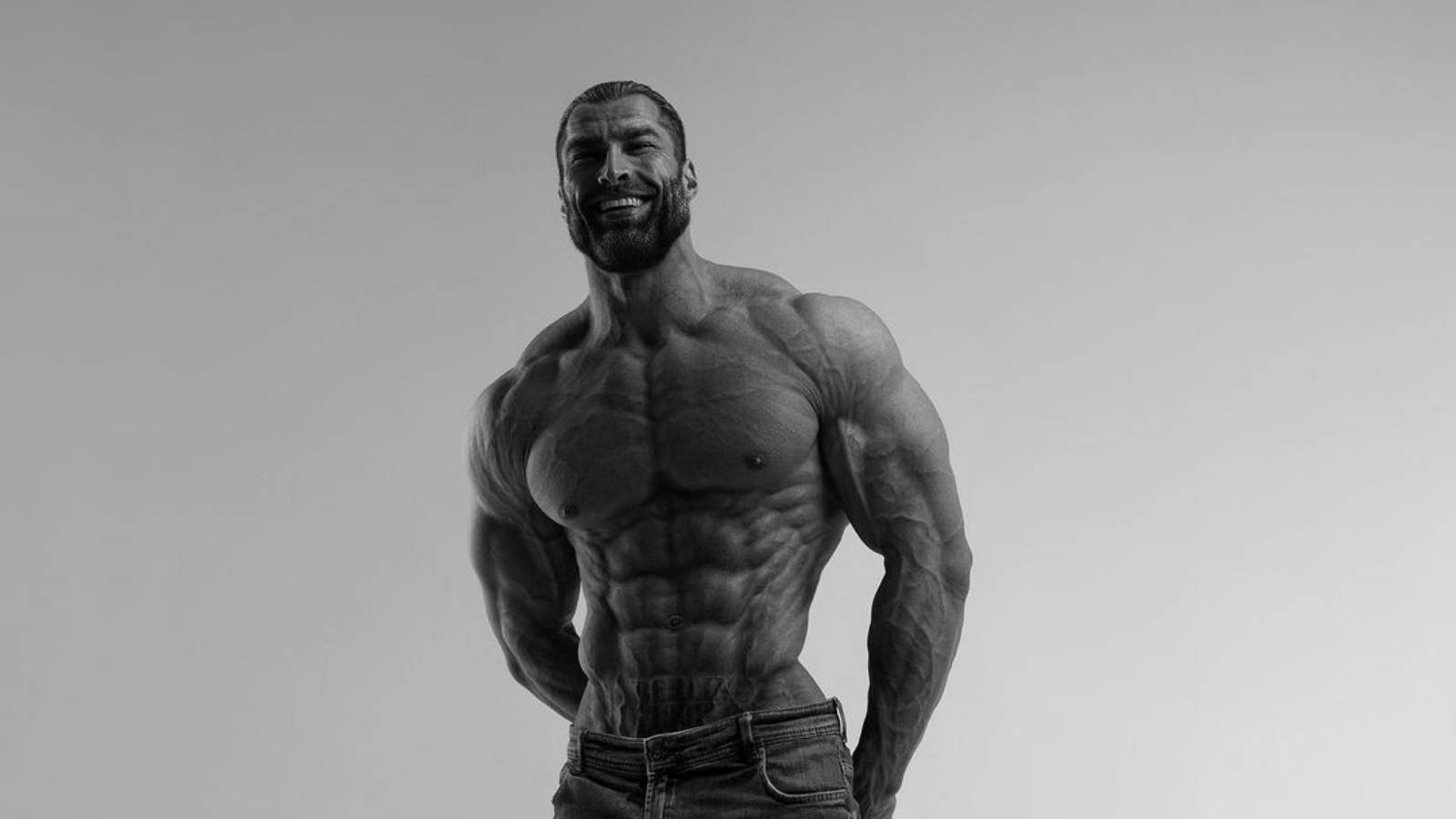 微笑的Giga Chad 壁纸