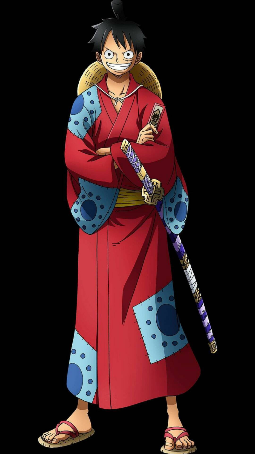 微笑的武士路飞 壁纸