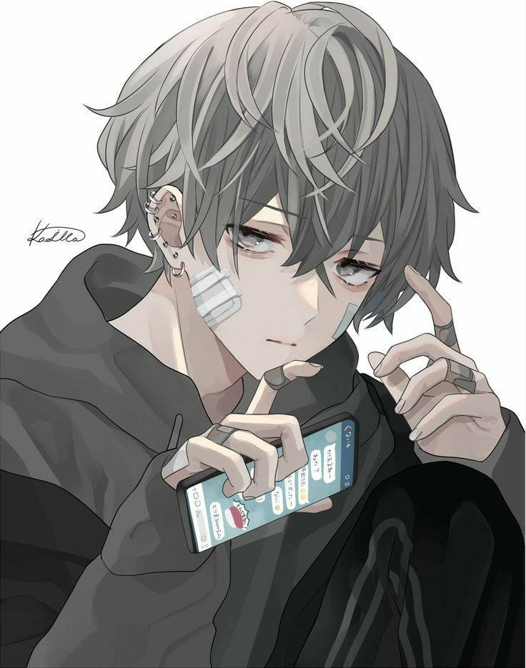 忧伤男孩动漫头像 壁纸