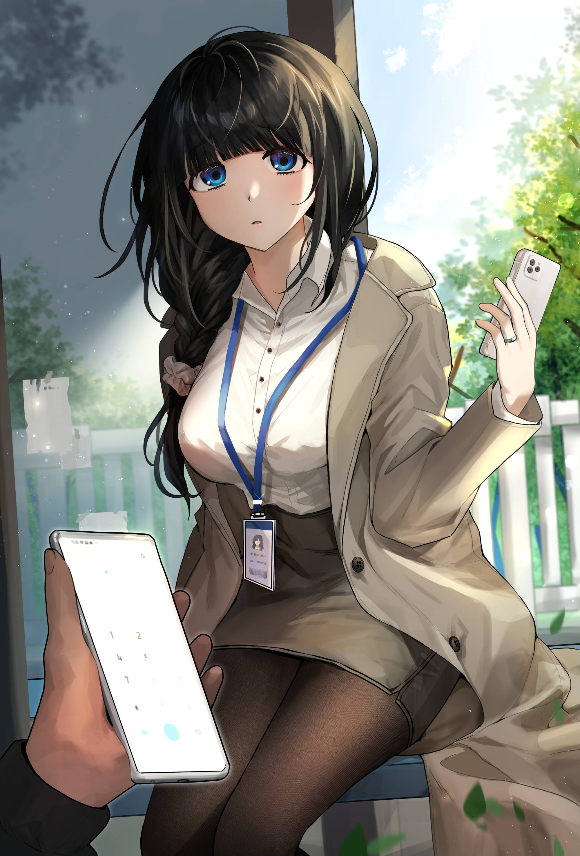 性感办公室女孩动漫手机 壁纸